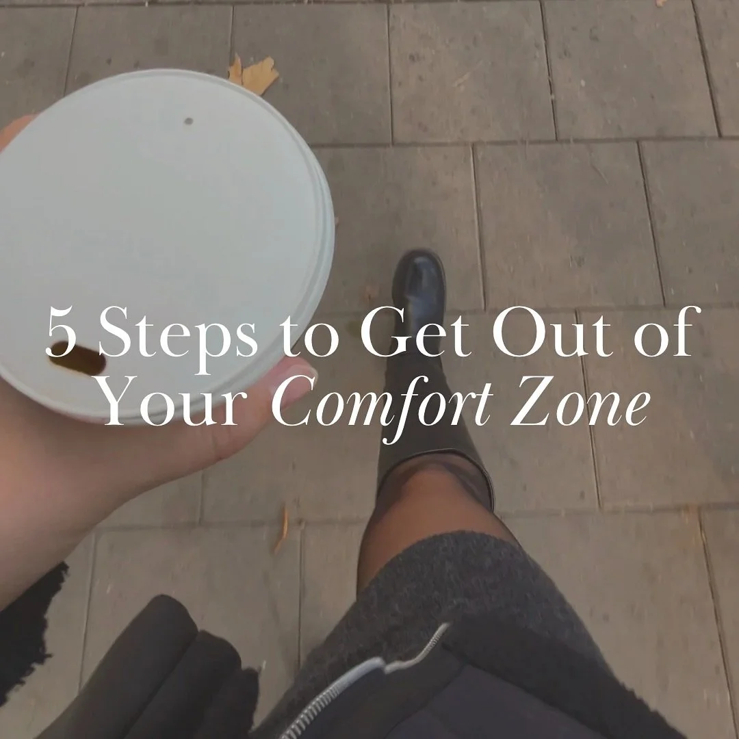 ✨ 5 Steps to Step Outside Your Comfort Zone ✨

1. Start Small &ndash; Big changes start with small steps. Take one tiny action that pushes you just a little further.

2. Let Fear Be There &ndash; Don&rsquo;t wait for fear to disappear. Acknowledge it