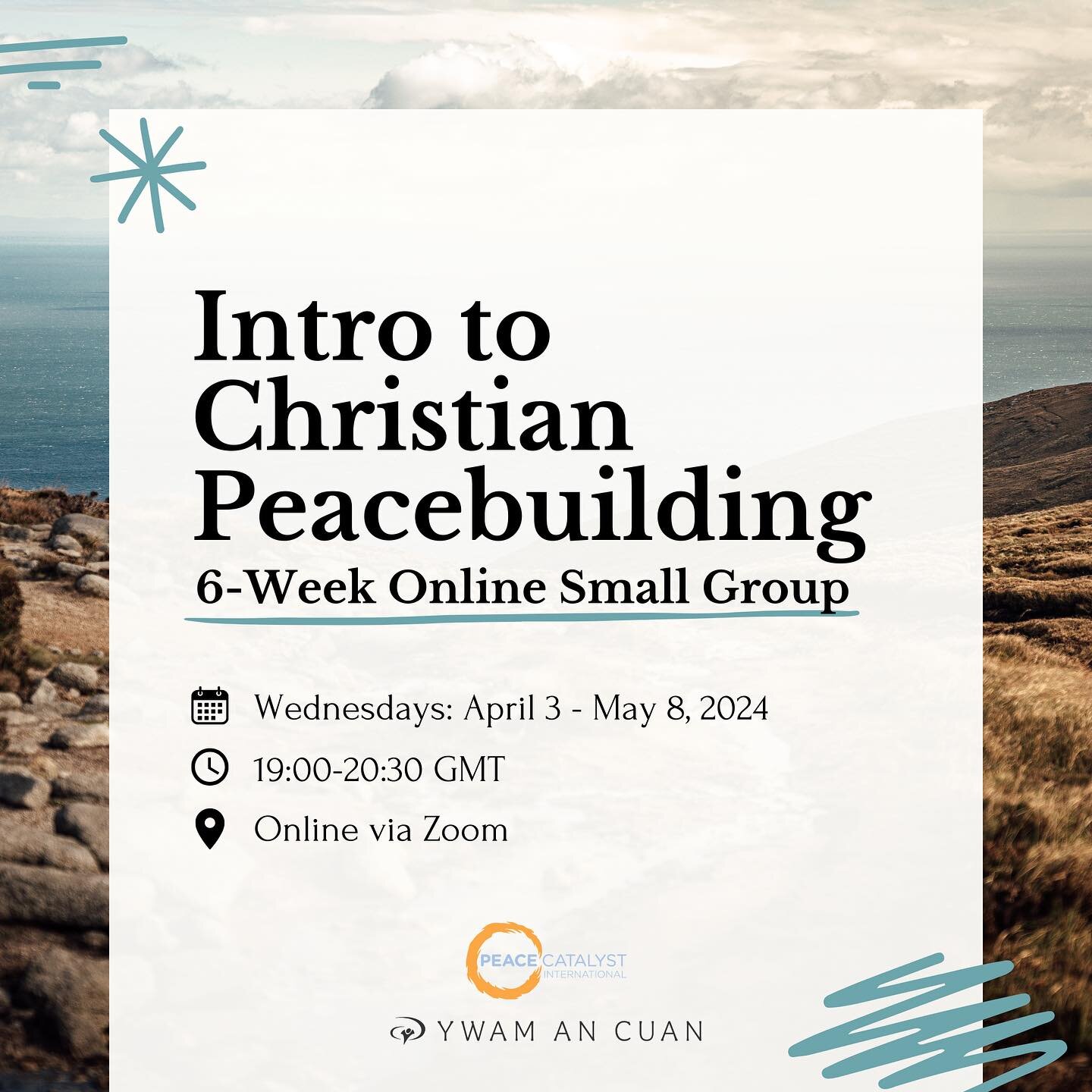 Our 6-week online small group &ldquo;Intro to Christian Peacebuilding&rdquo; is coming up again April 3 - May 8, 2024 and spots are filling up!

Created by @peacecatalystinternational, this small group is designed for everyday Christians and Christia