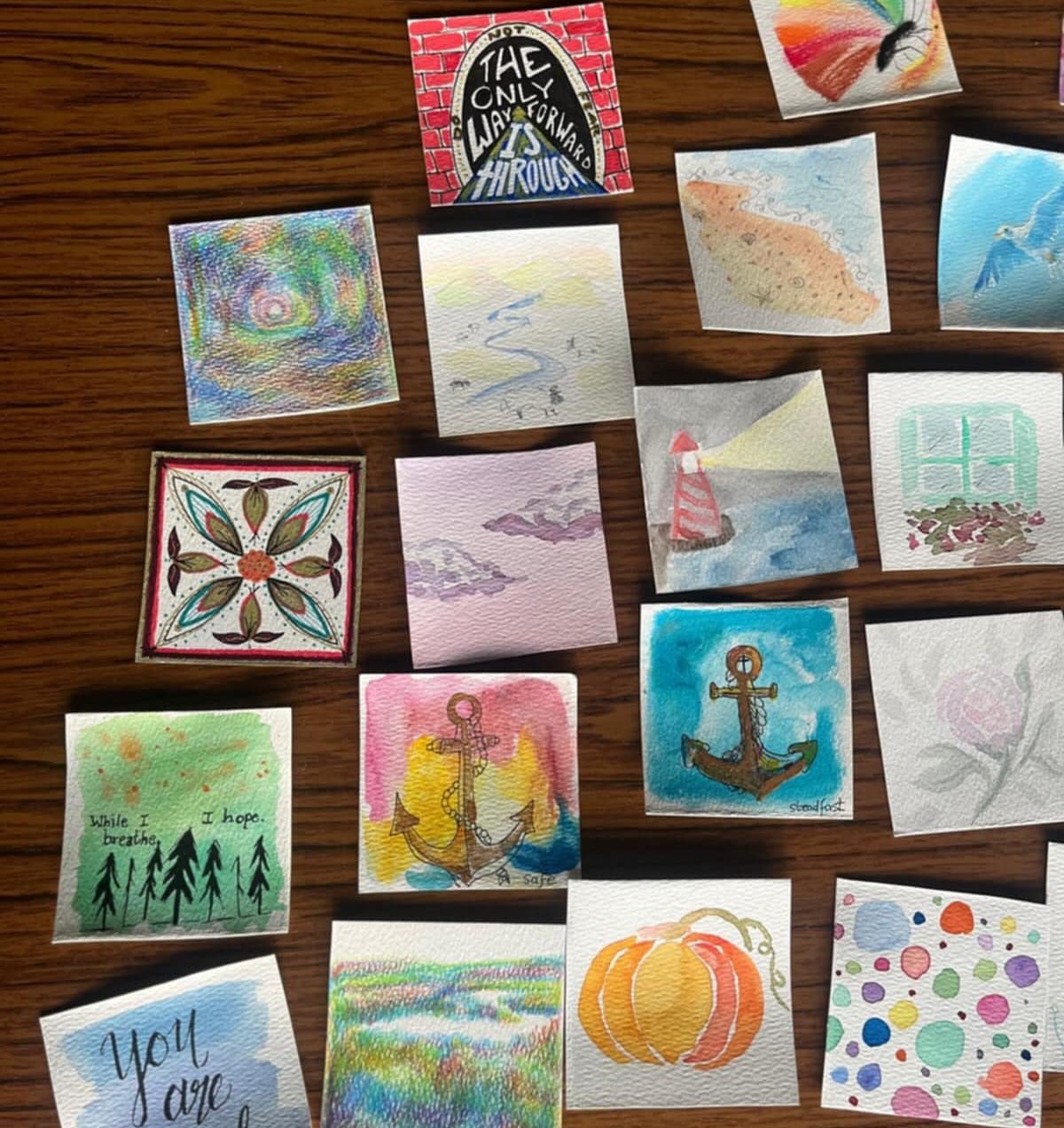 Last weekend we hosted our first-ever Art Retreat here at An Cuan! It was 3 days of worship, learning about the art of play, studio time, prophetic art, encouragement of one another, delicious food, and celebration! It was amazing to bring together a