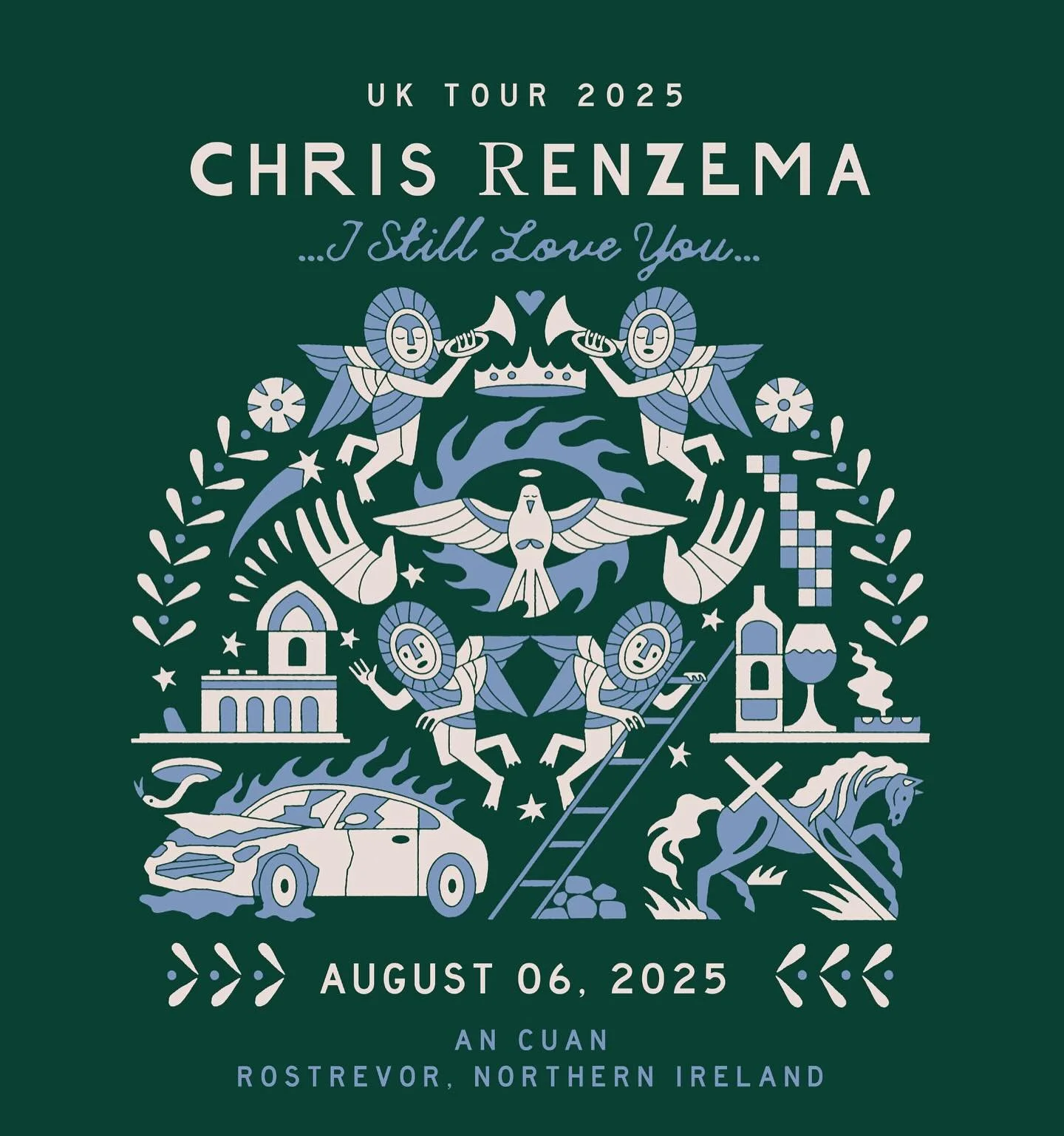 An Cuan is thrilled to host the incredibly talented @chrisrenzema for a show on August 6 during this &ldquo;I Still Love You&rdquo; UK tour. 
Chris is a Nashville-based singer-songwriter known for his honest lyrics and dynamic live shows. Since 2015,