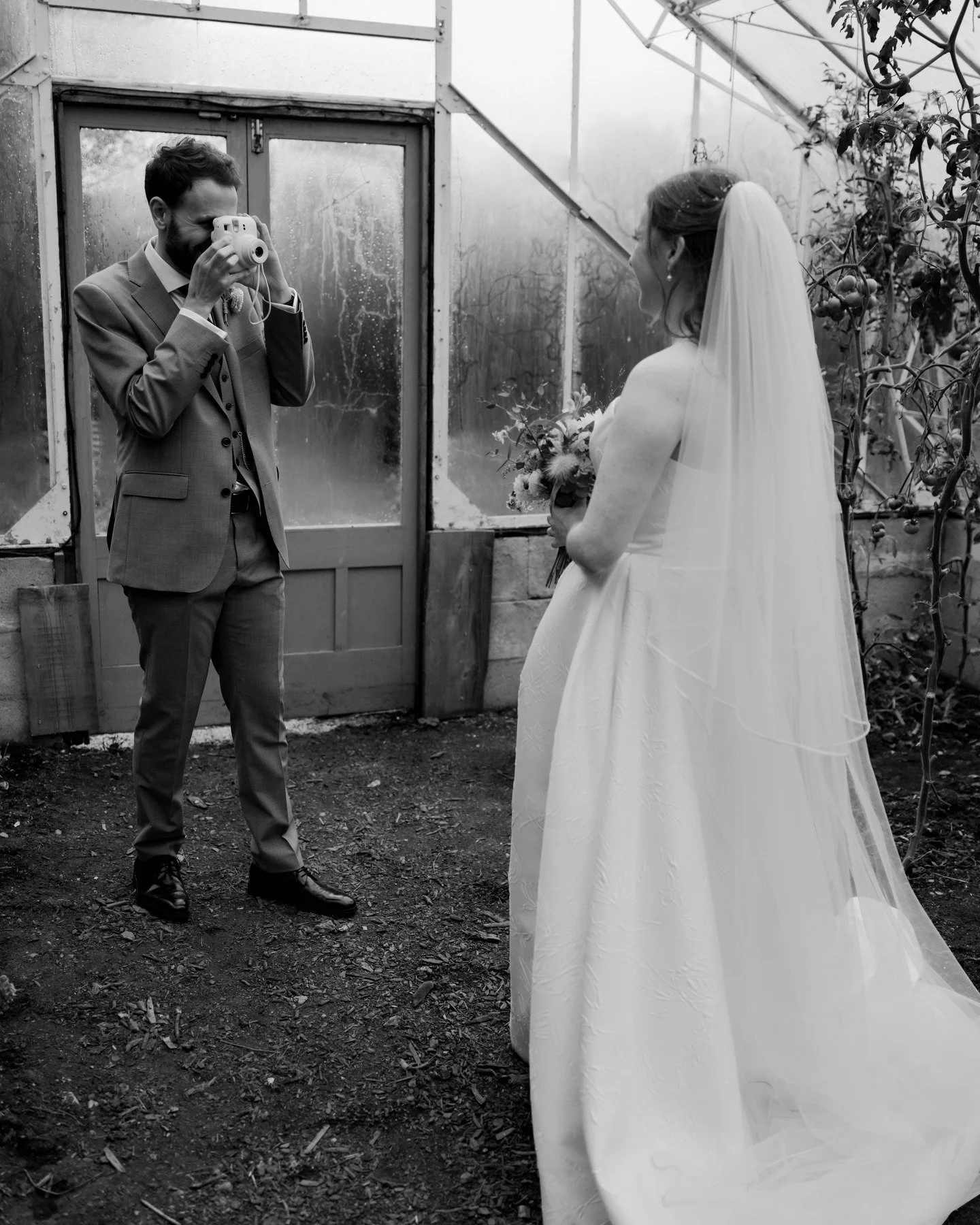 A gorgeous rainy gallery going out on this very wet Tuesday!

To start of their guest book Emily &amp; Michael took polaroid portraits of each other! What a gorgeous touch!

I love a polaroid guest book, it's such a lovely personal touch!