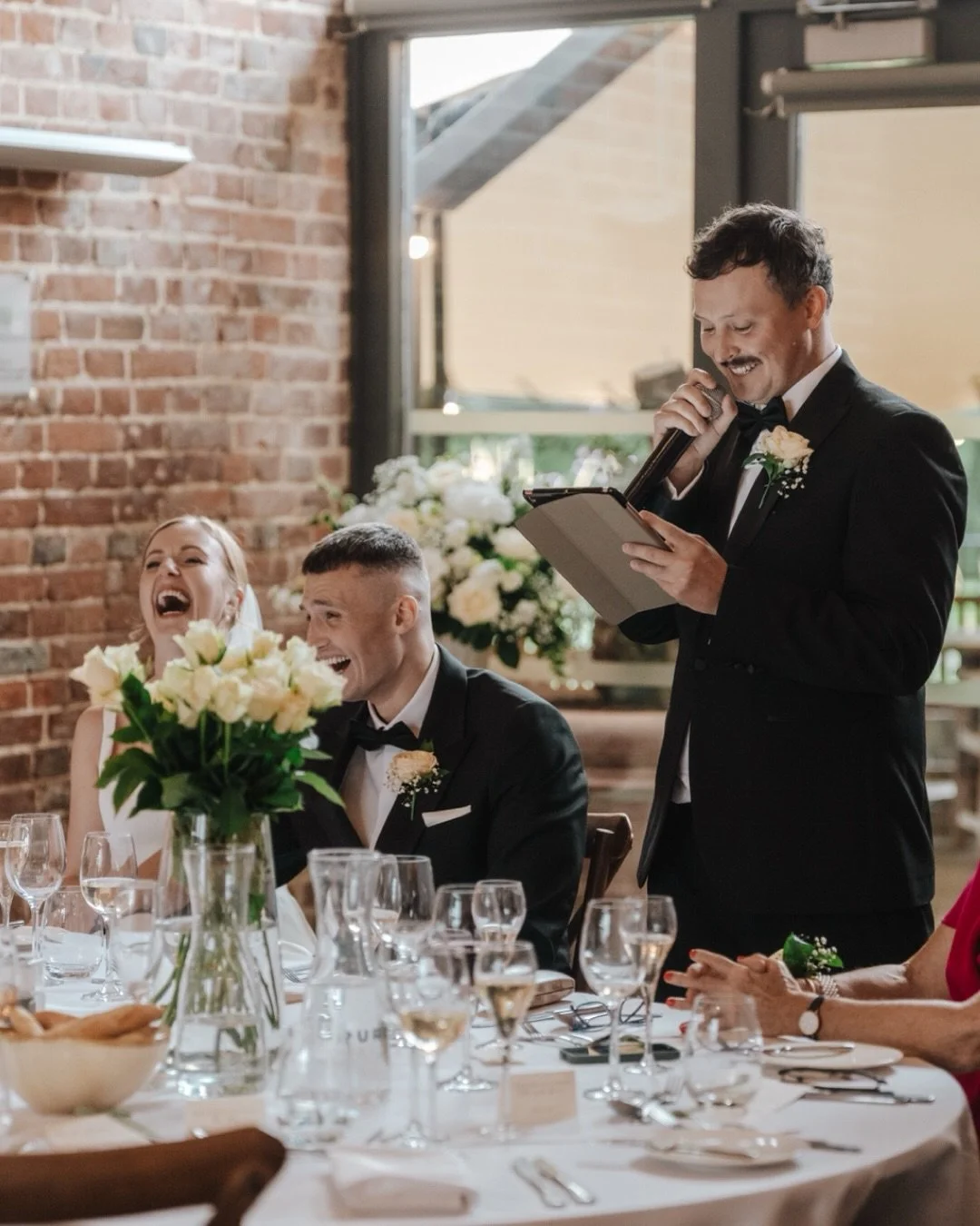 Nothing staged. Just love, laughter, and really good speeches.

Can&rsquo;t wait to be back at @wasingweddings this year.