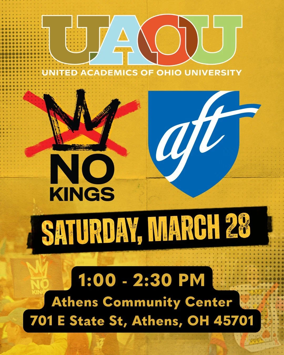 Happening TODAY! 

If you&rsquo;ve been thinking about coming, this is your sign. Stop by, stay a bit, bring someone if you can.

📍 Athens Community Center, 701 E State St, Athens
⏰ 1:00 - 2:30 PM