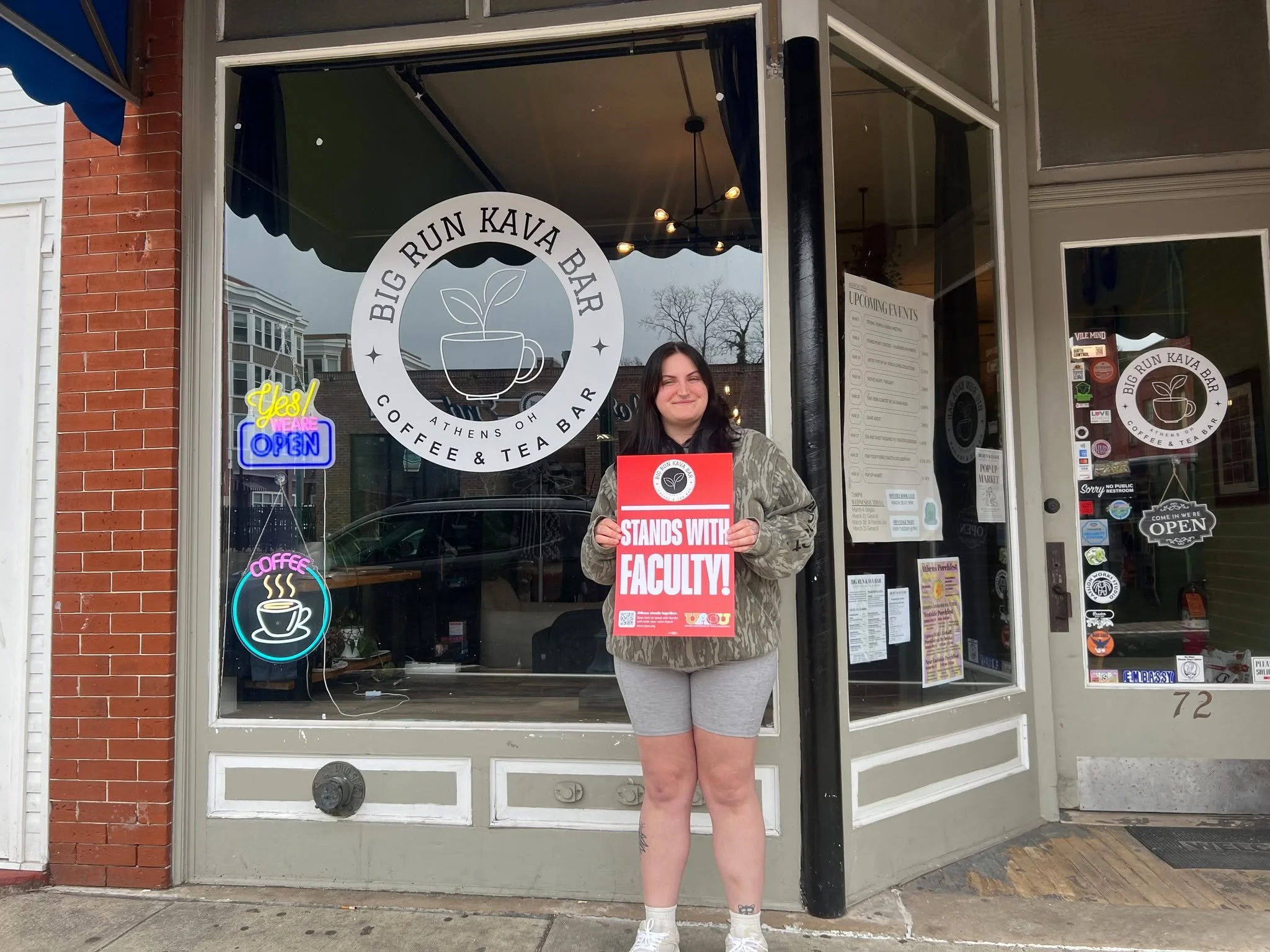 @bigrunkavabar  is standing with Ohio University faculty.

As a space where people come to connect, decompress, and be in community, Big Kava Run understands how important it is to have stability and respect in the places we rely on.

Faculty are par