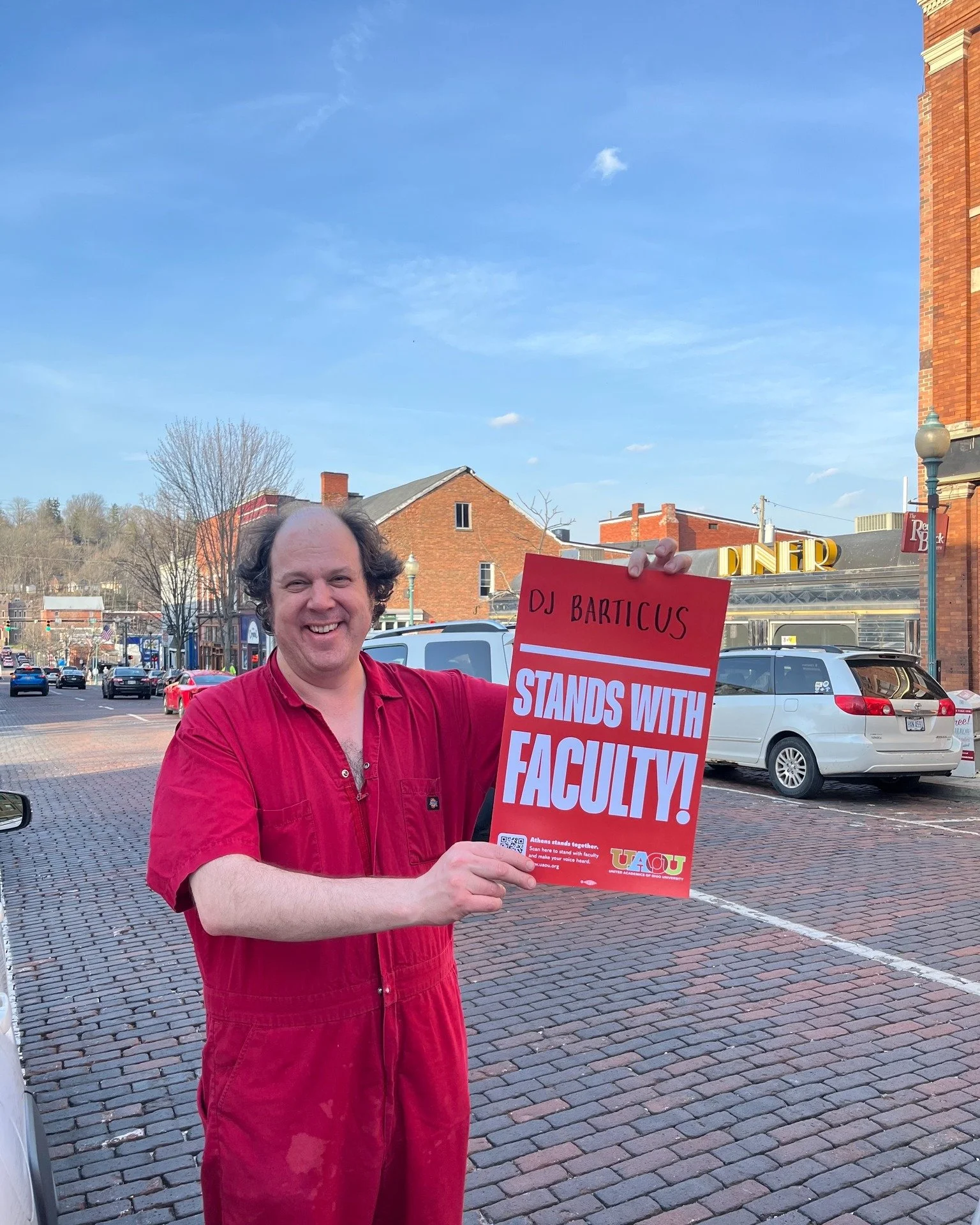@bartykutz  is standing with Ohio University faculty!

If you&rsquo;ve spent time in Athens, you&rsquo;ve probably seen or heard him. He shows up for this community and uses his platform to amplify what matters.

That includes standing with faculty a