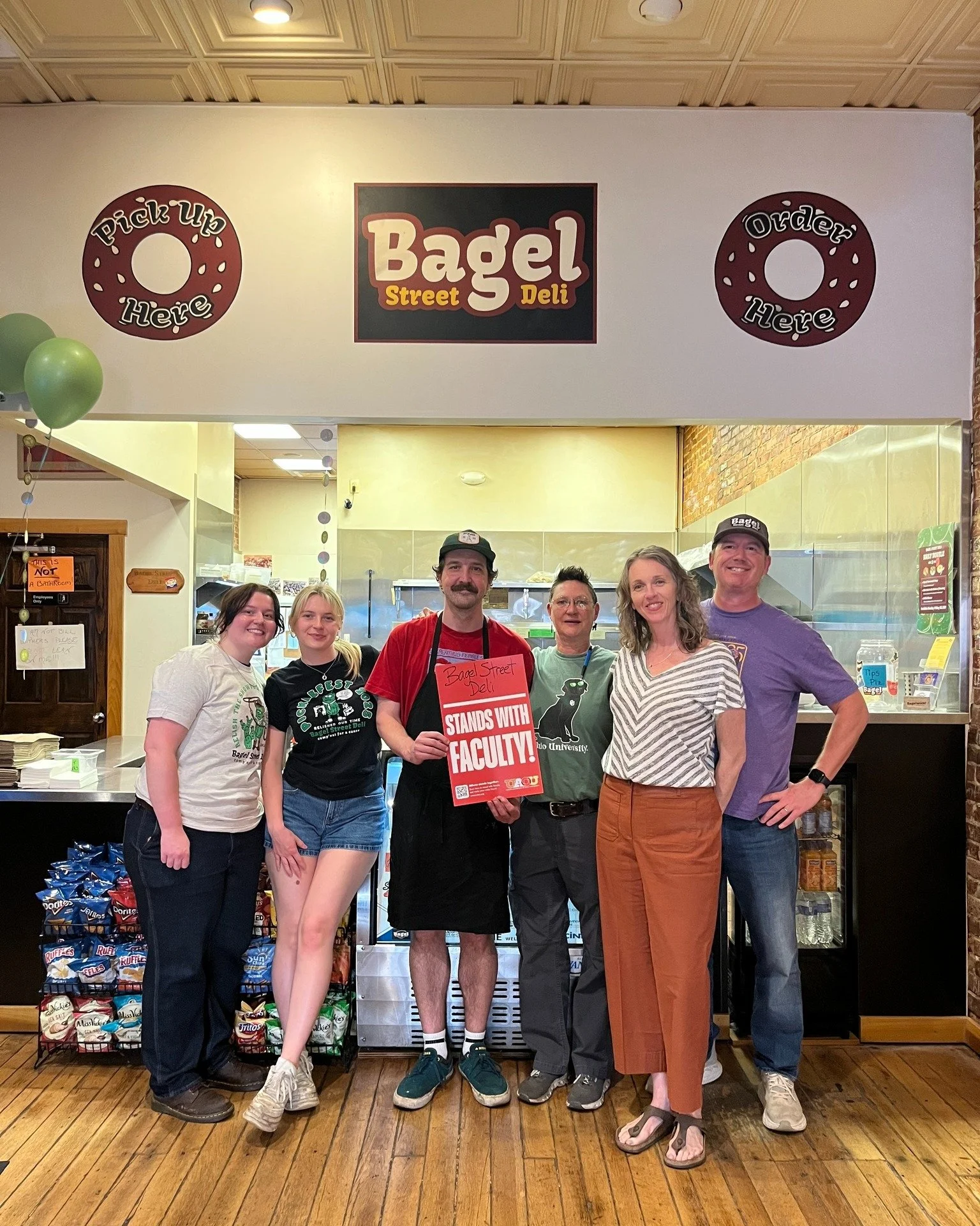 We appreciate @bagelstreetdeli for standing with faculty!

It&rsquo;s one of those places that feels like part of OU itself. Students work there, alumni come back to it, and faculty are part of the daily rhythm. That kind of history doesn&rsquo;t hap