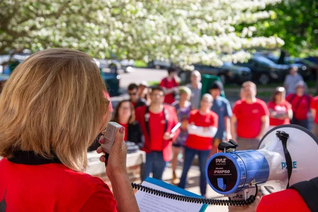 Today, faculty, students, alumni, and community members showed up at the Board of Trustees meeting. It&rsquo;s been 170 days without a response to the union&rsquo;s compensation and benefits proposal. That is months of waiting while faculty keep teac