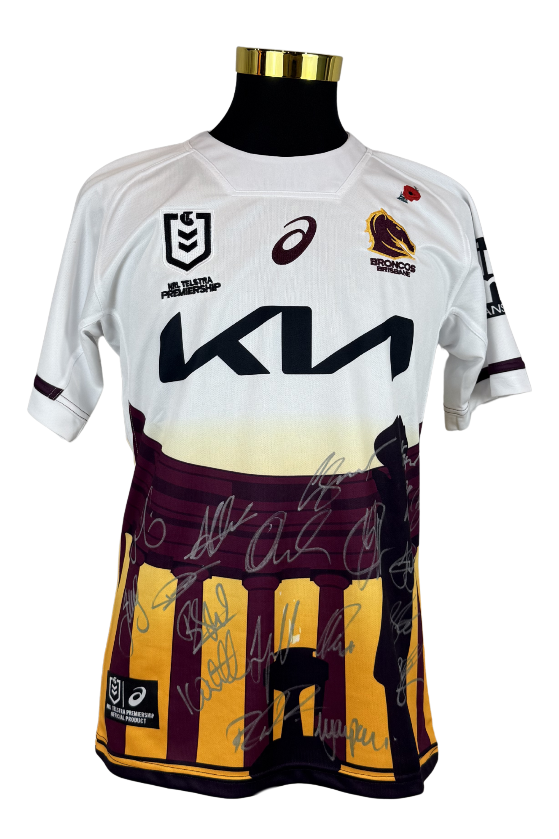 SIGNED Brisbane Broncos Jersey - Premiership Team