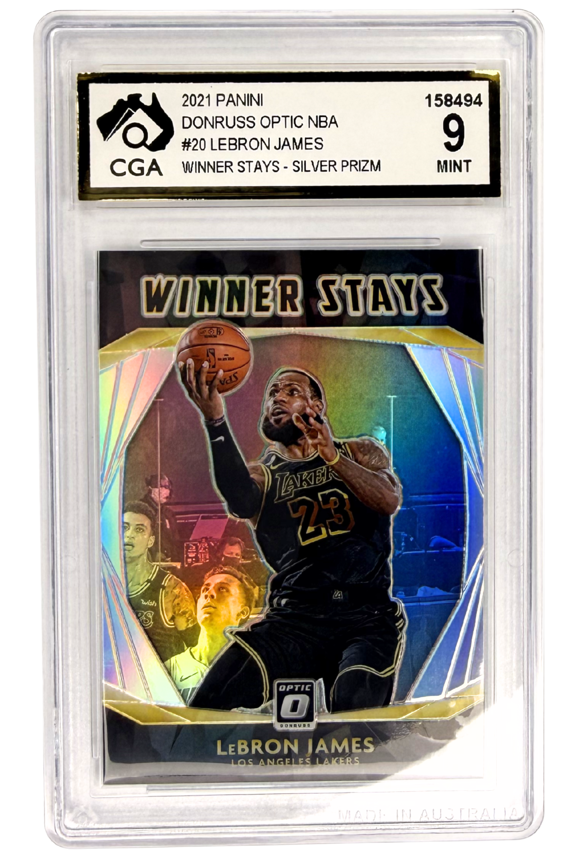 GRADED 9.0 LeBron James - 2021 Panini Donruss Optic #20