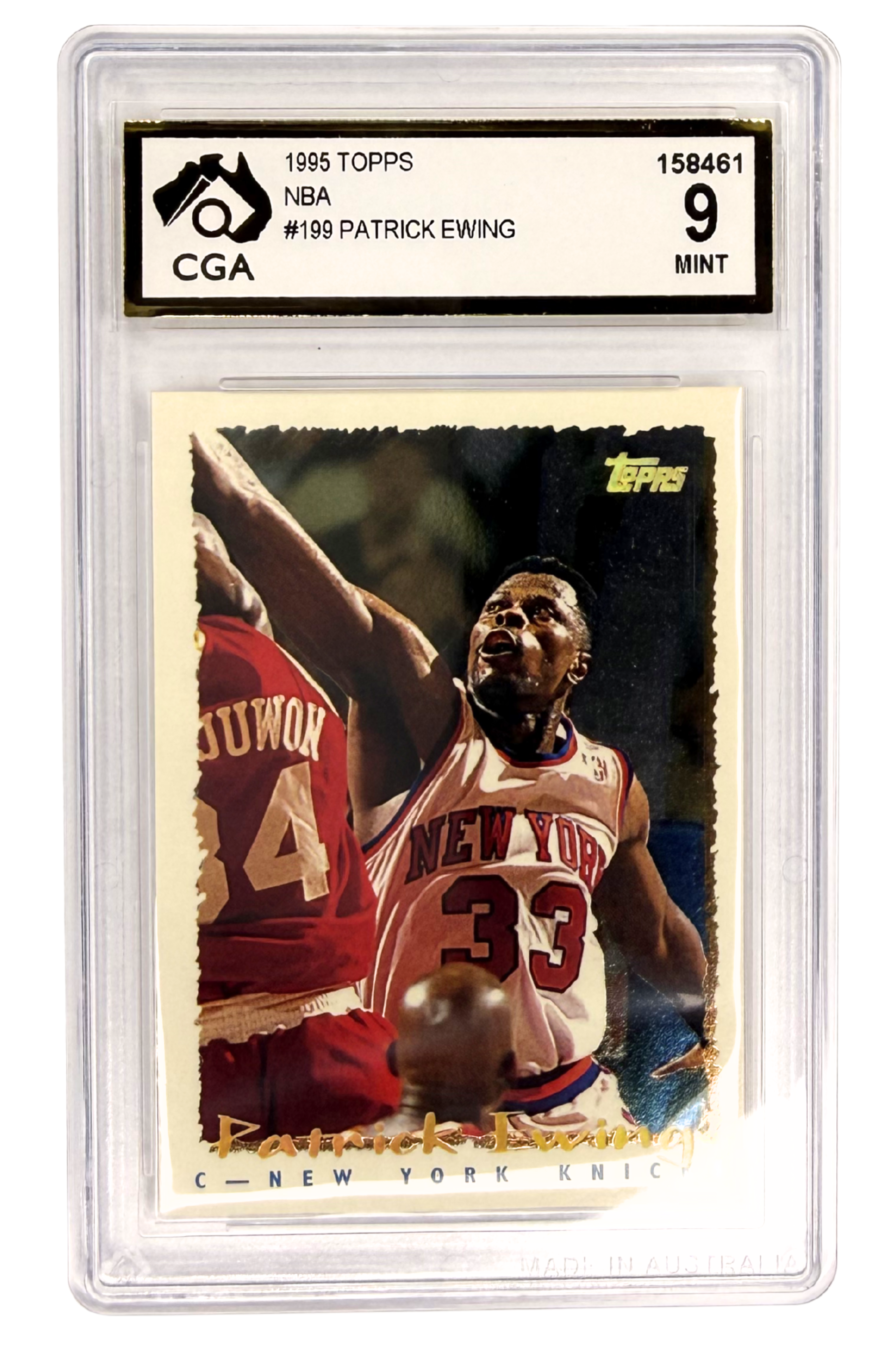 GRADED 9.0 Patrick Ewing - 1995 Topps #199