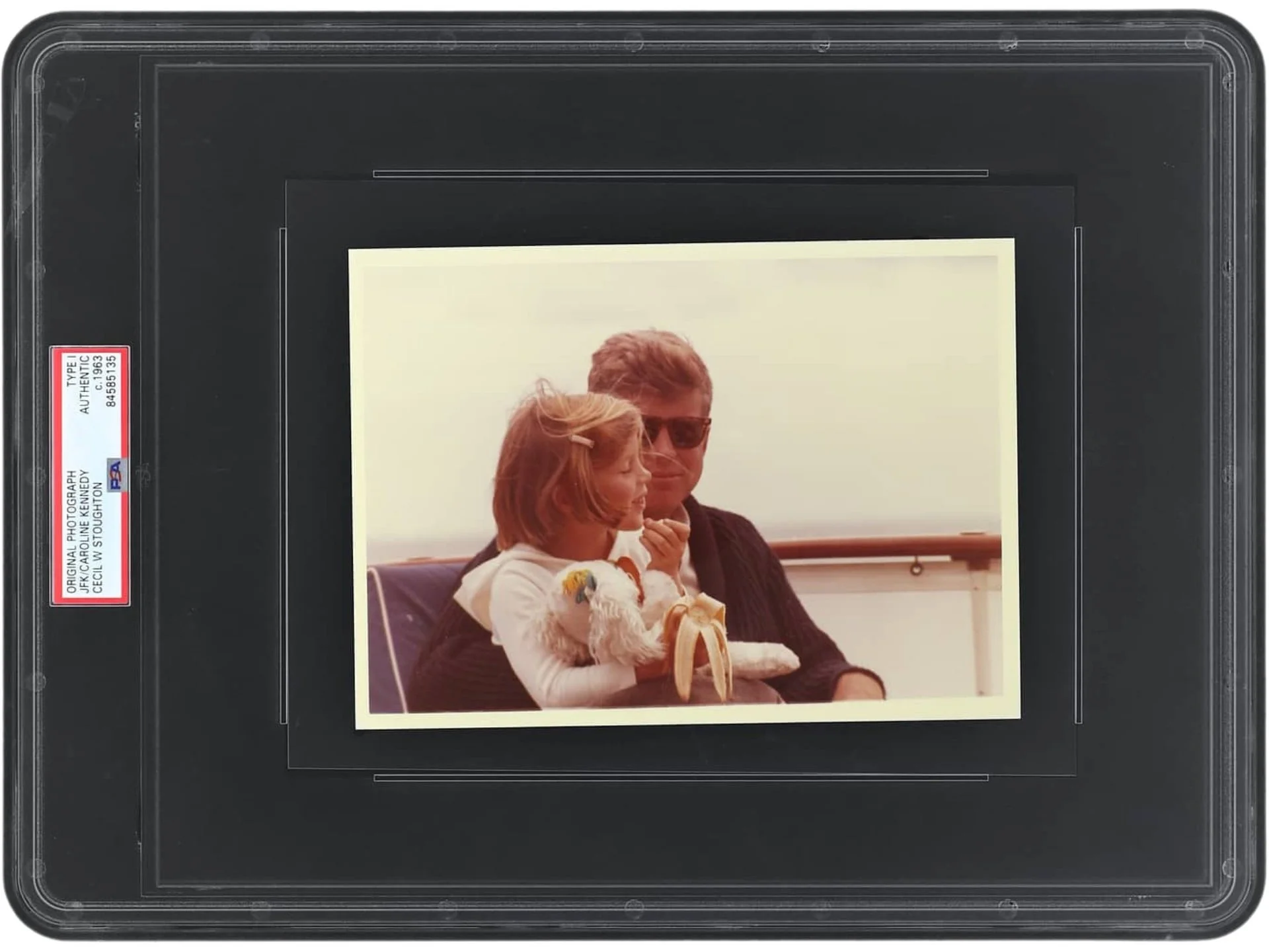 TYPE 1 1963 John F. Kennedy, Caroline Kennedy - Original Photo by White House Photographer Cecil Stoughton