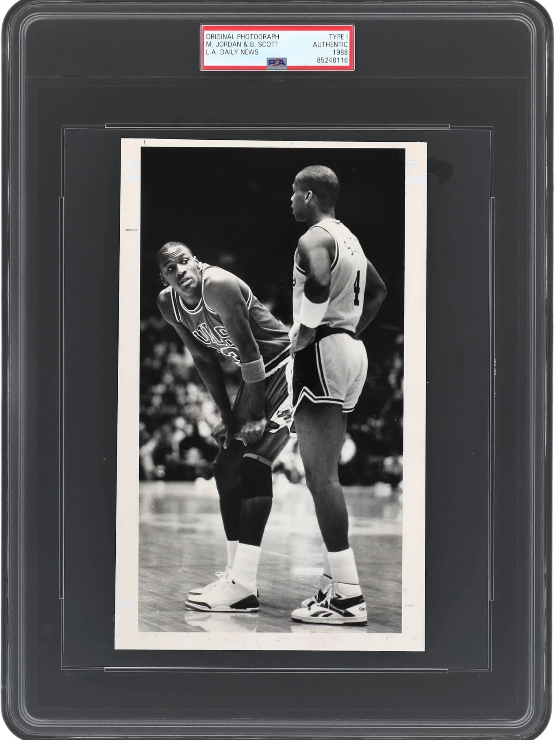 TYPE 1 1988 Michael Jordan, Byron Scott - Original Photo by L.A. Daily News