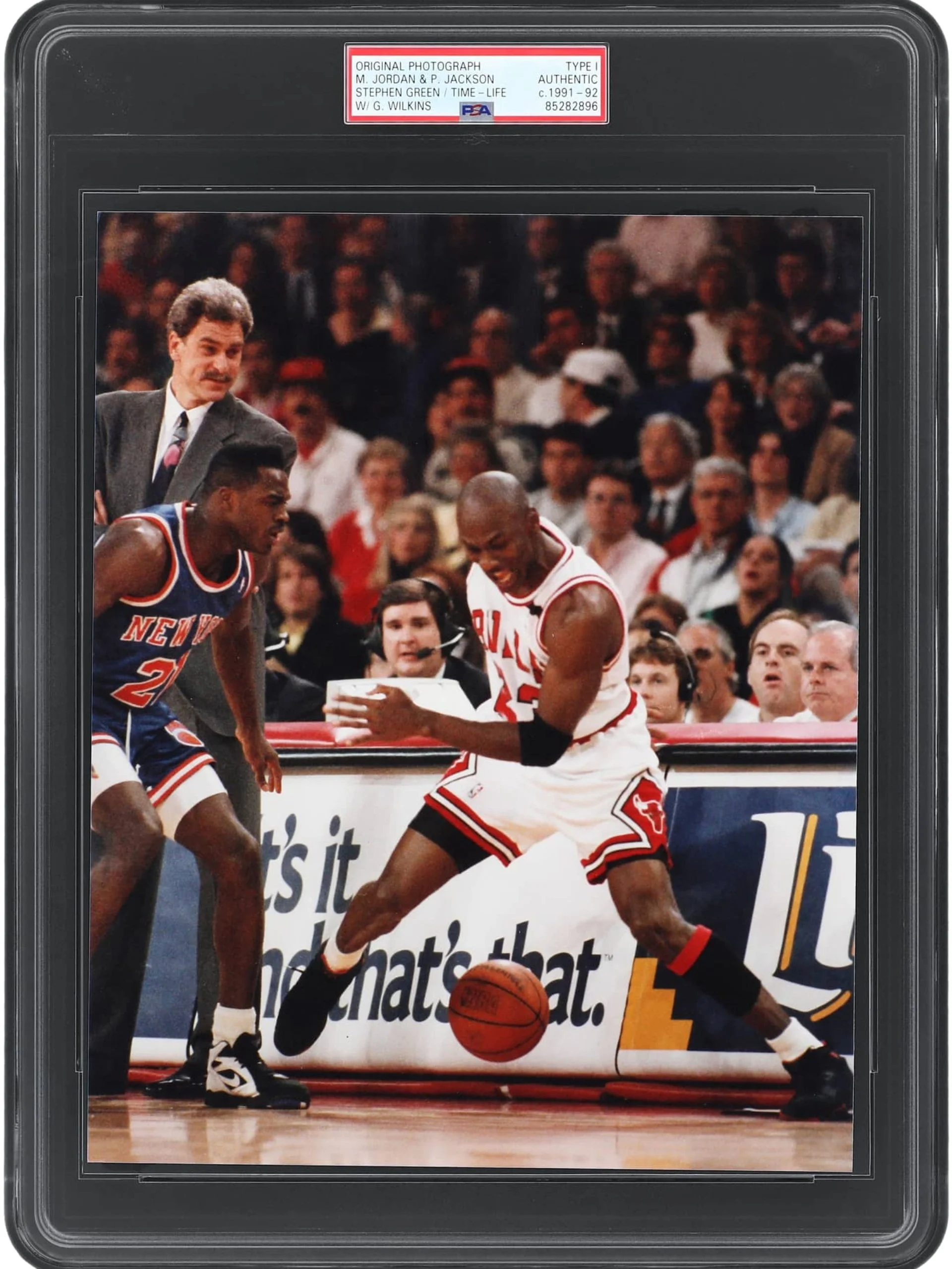 TYPE 1 1991-92 Michael Jordan, Phil Jackson - Original Photo by Stephen Green