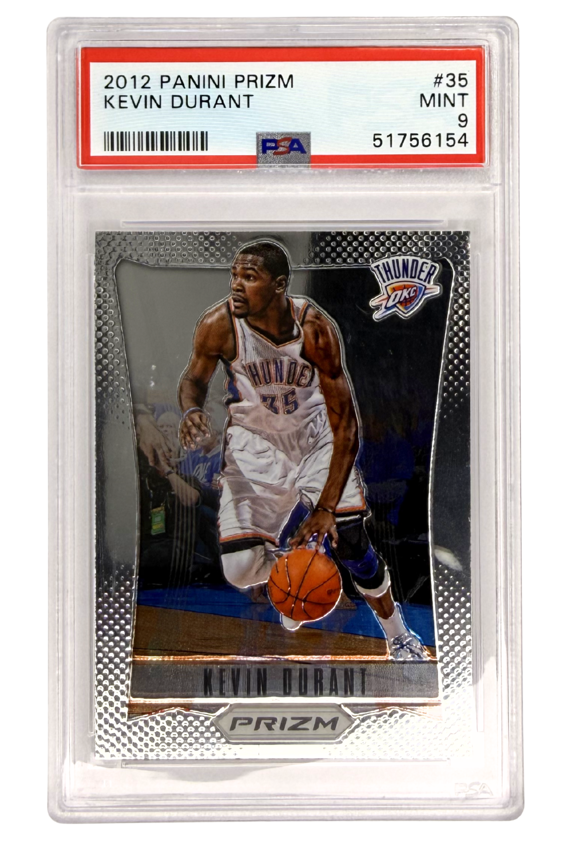 GRADED 9.0 Kevin Durant - 2012 Panini Prizm #35