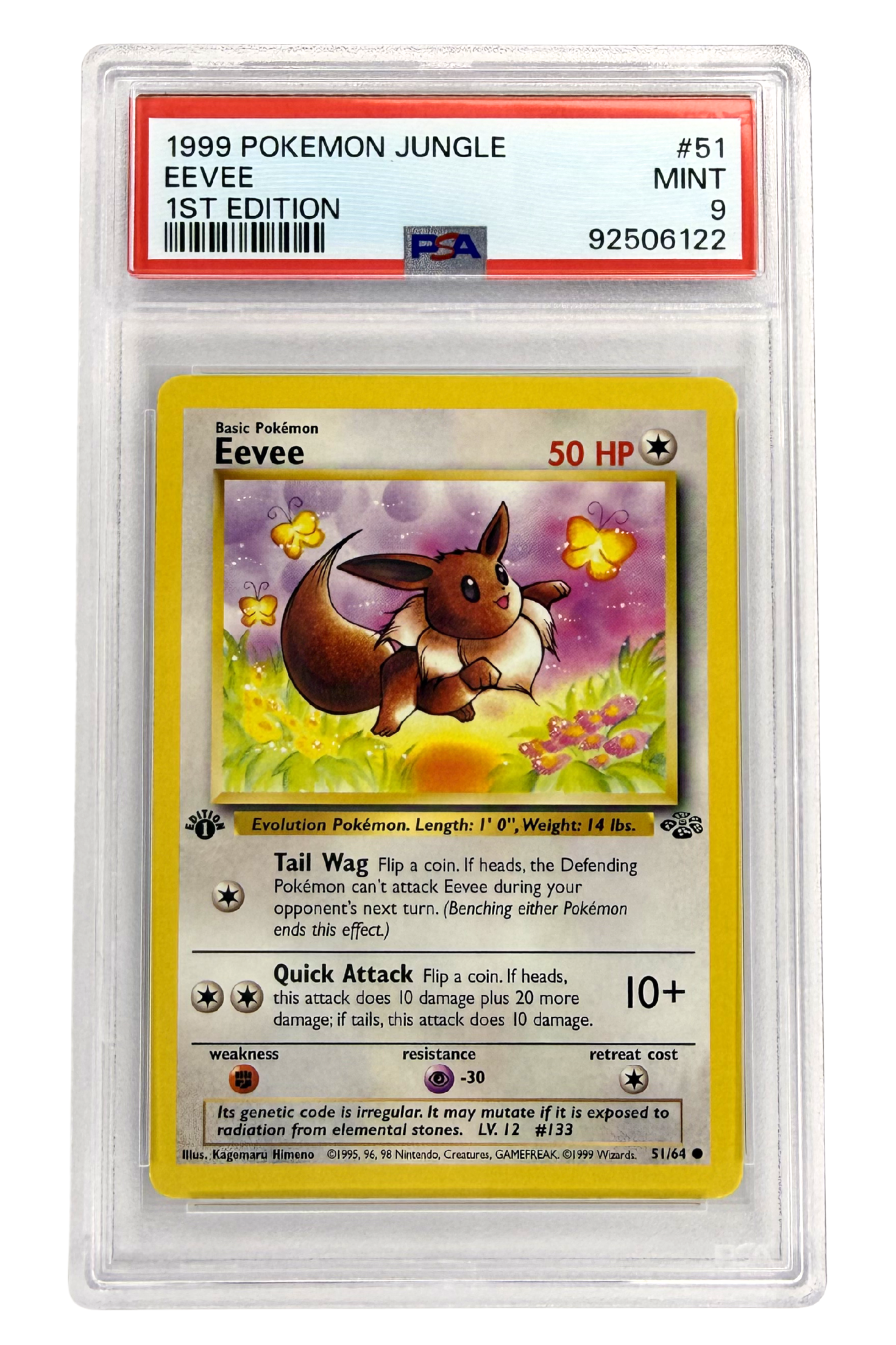 GRADED 9.0 Eevee - Jungle #51 of #64