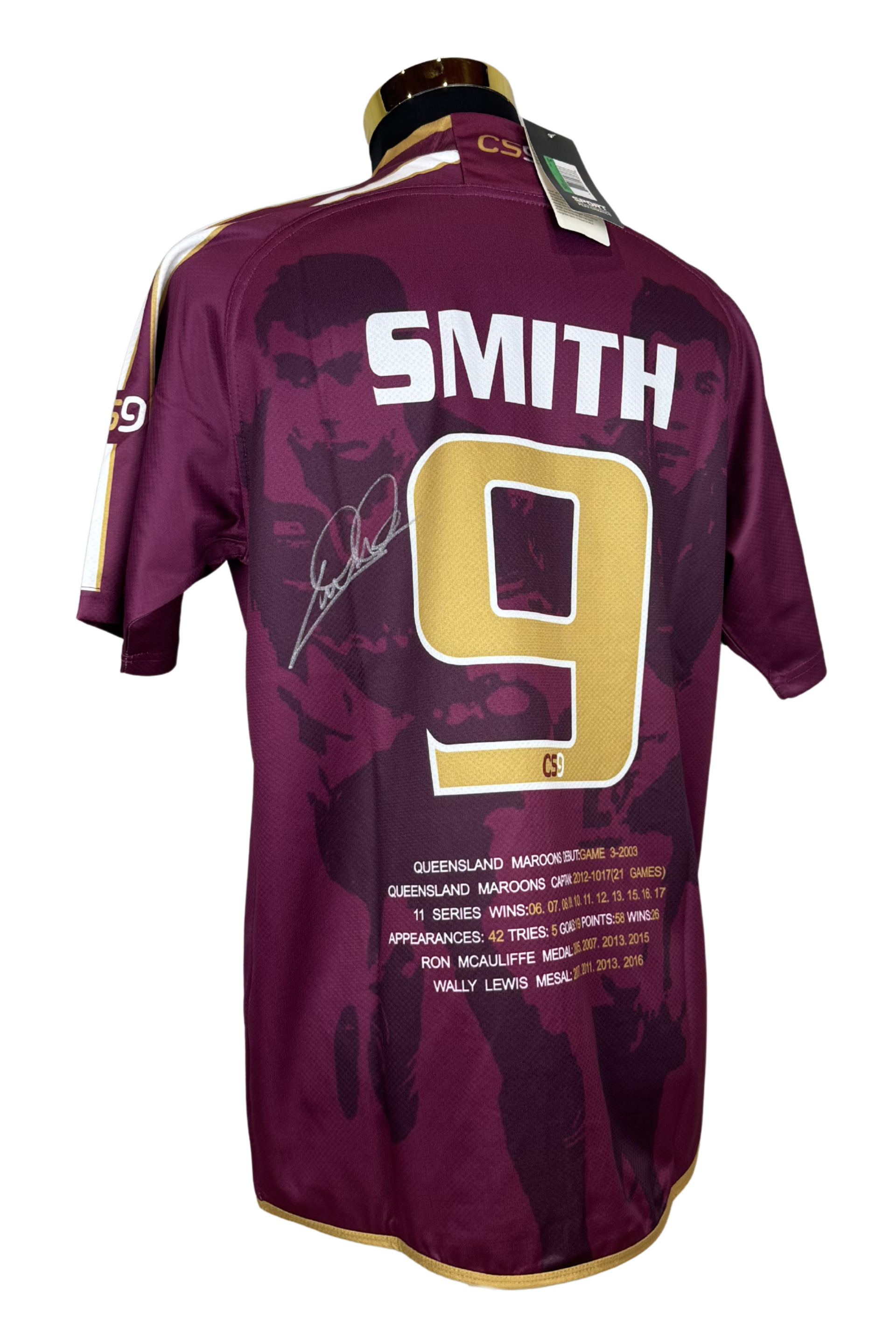 SIGNED Cameron Smith - QLD Maroons Origin Jersey