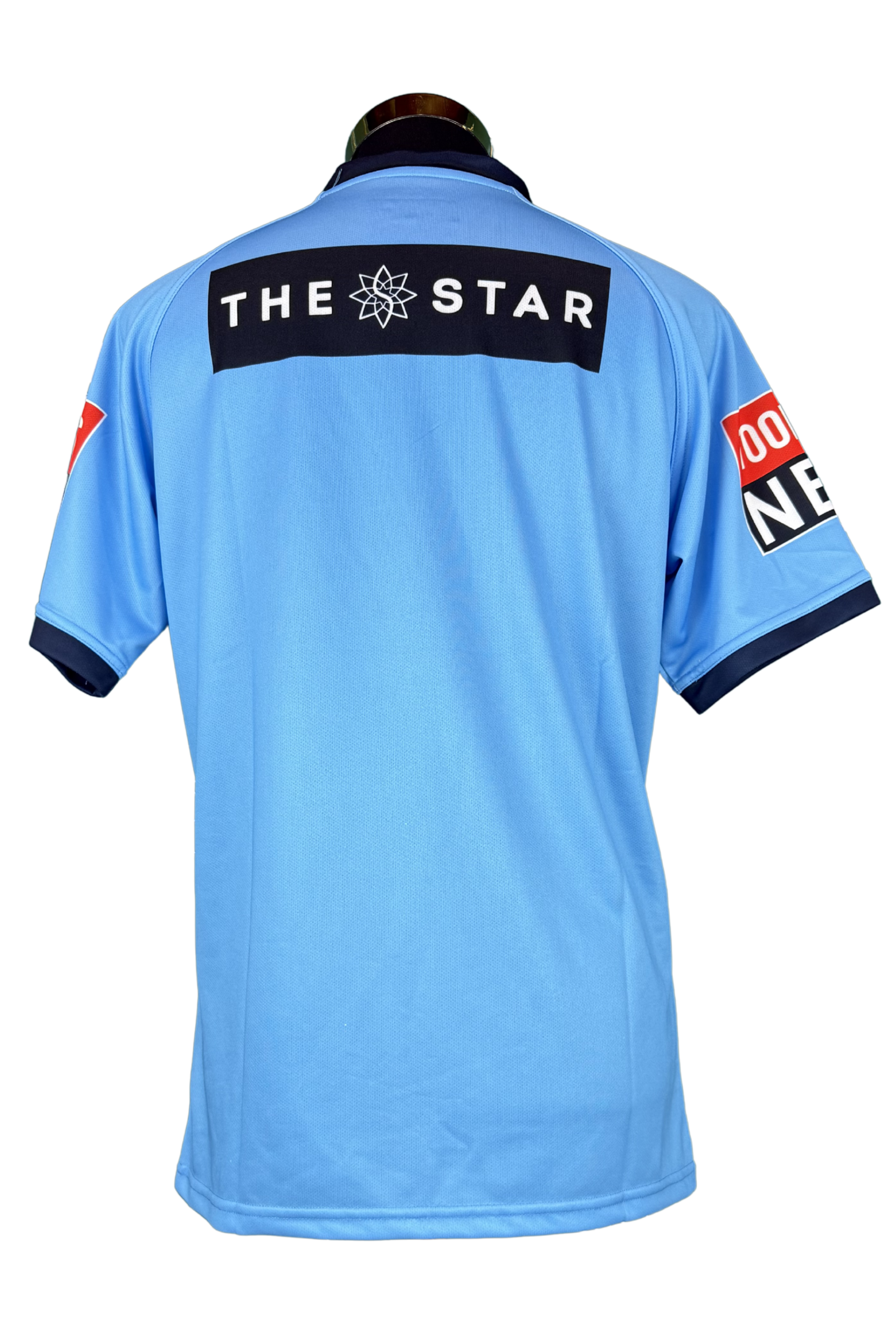 Back of James Tedesco Signed NSW Blues State of Origin NRL Jersey