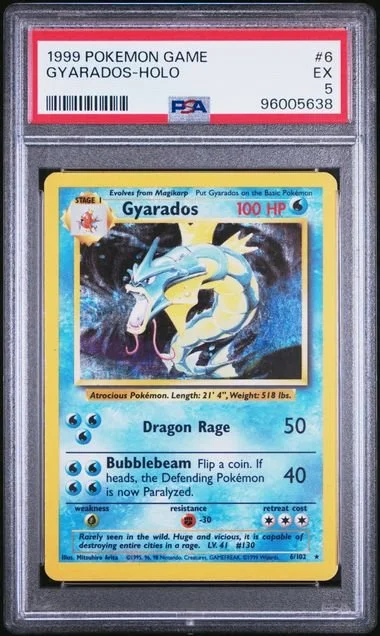 GRADED 5.0 HOLO Gyarados - Base Set Unlimited #6 of #102