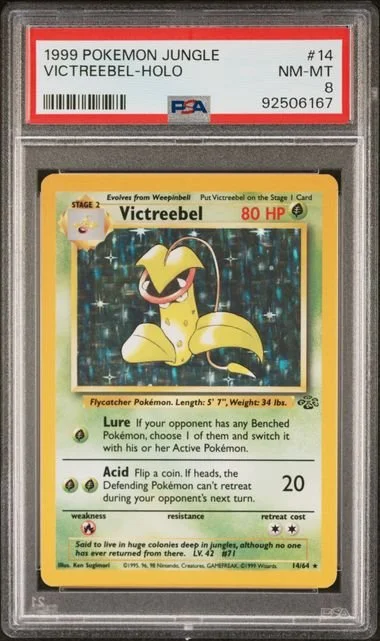 GRADED 8.0 HOLO Victreebel - Jungle #14 of #64