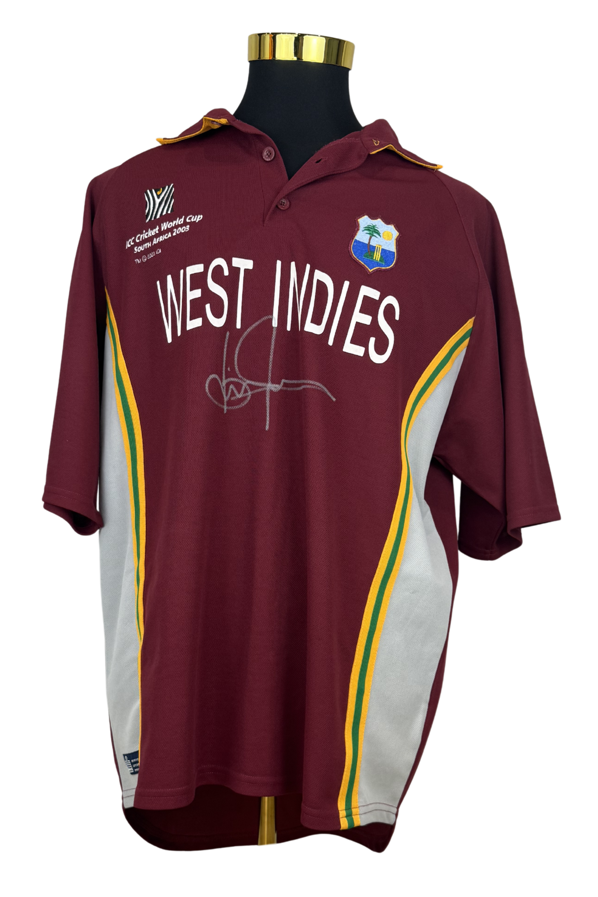 SIGNED Brian Lara - West Indies Shirt