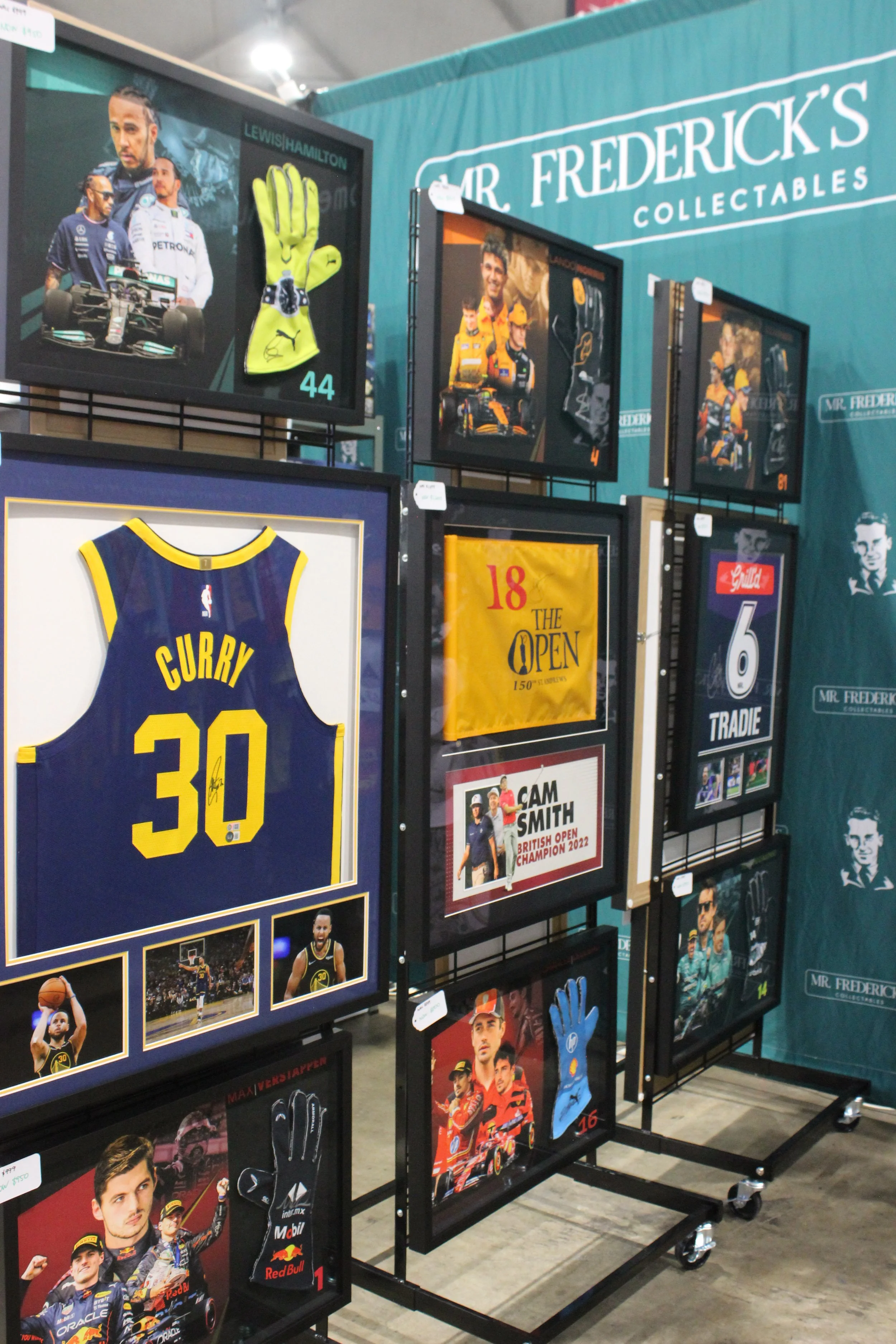 Framed Sport Memorabilia at CollectFest