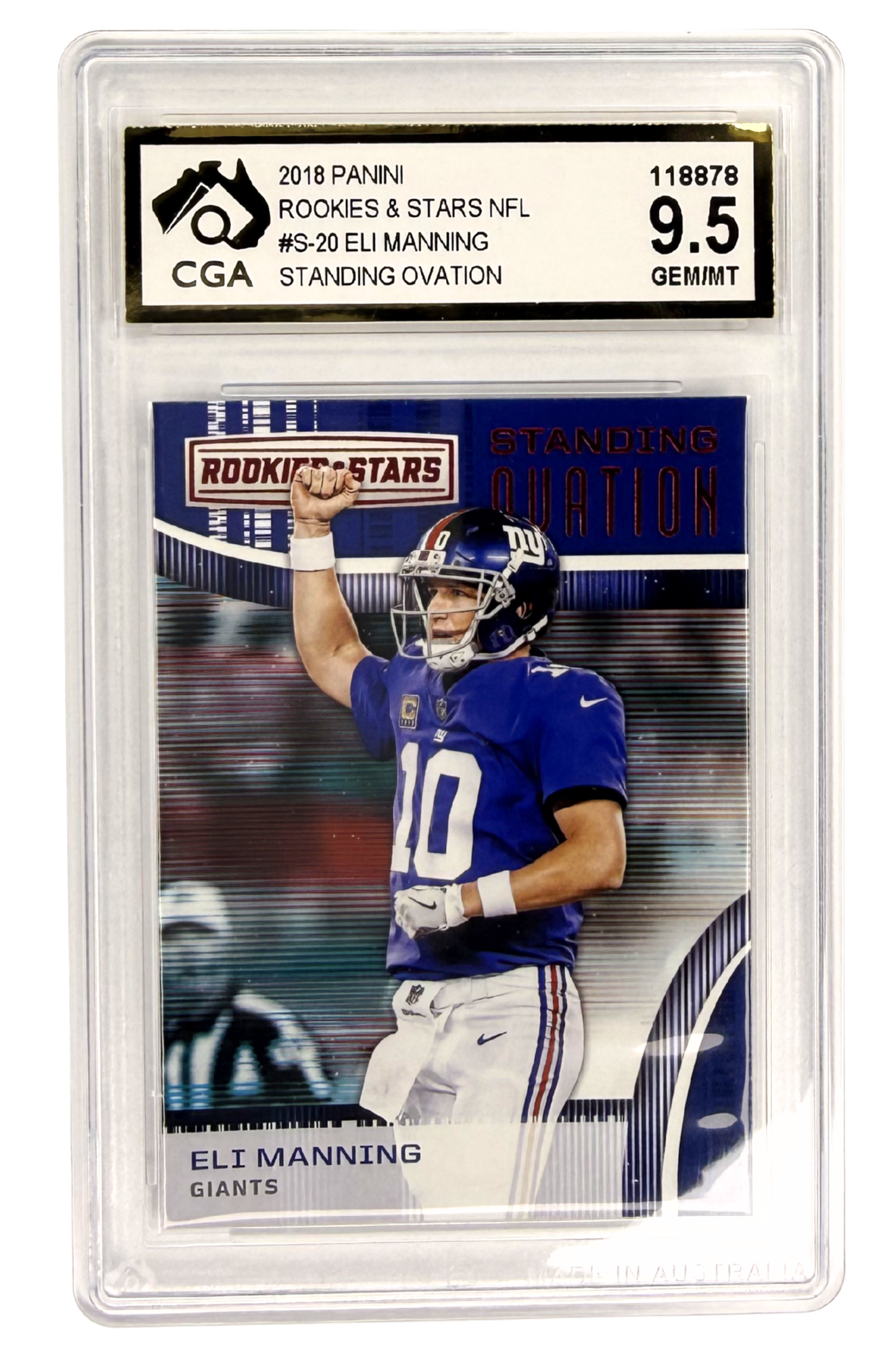 GRADED 9.5 Eli Manning - 2018 Panini Rookies & Stars #S-20