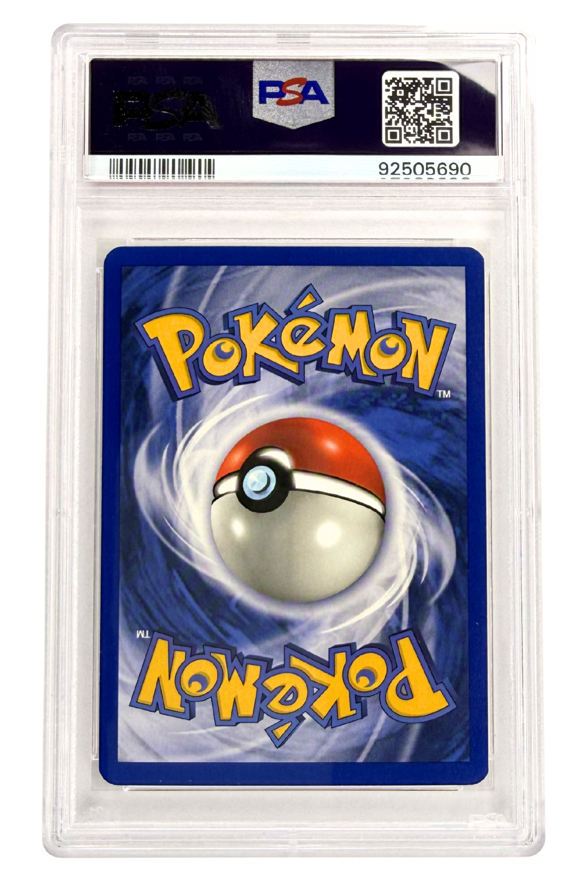 Back of Hitmonlee Holo 7/62 Fossil Pokémon Card – Graded 8.0