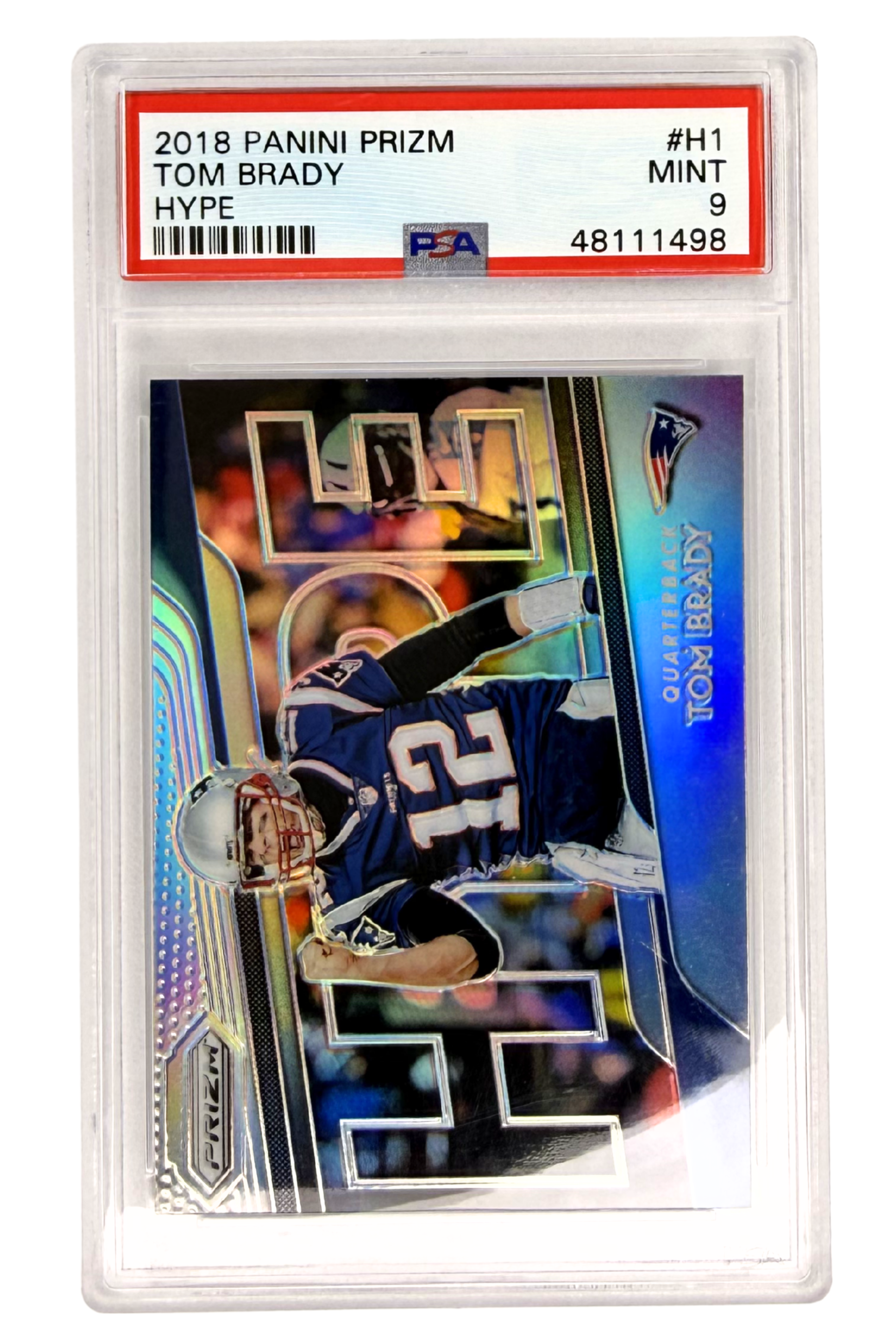 GRADED 9.0 Tom Brady - 2018 Panini Prizm Hype #H1