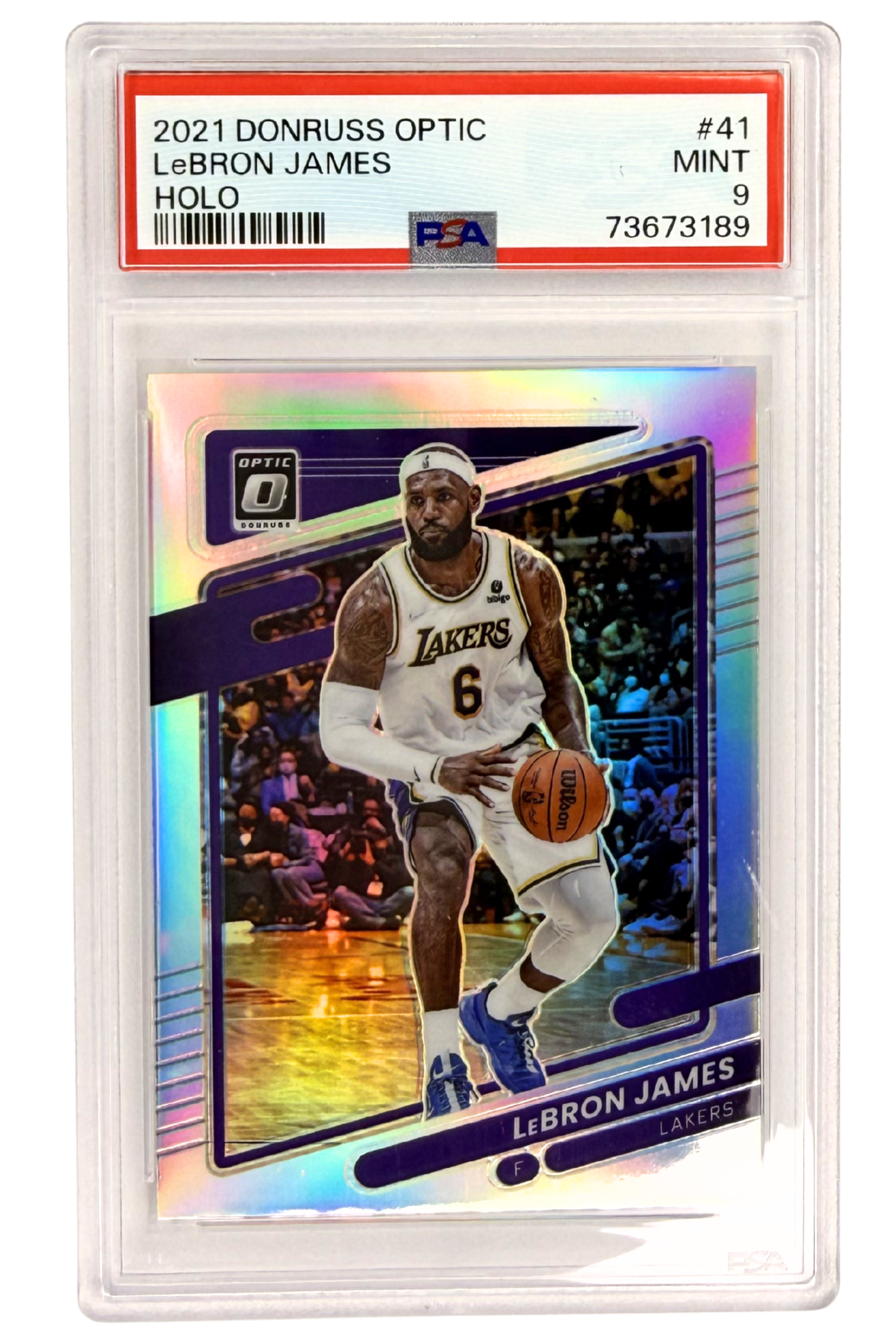 GRADED 9.0 LeBron James - 2021 Donruss Optic #41