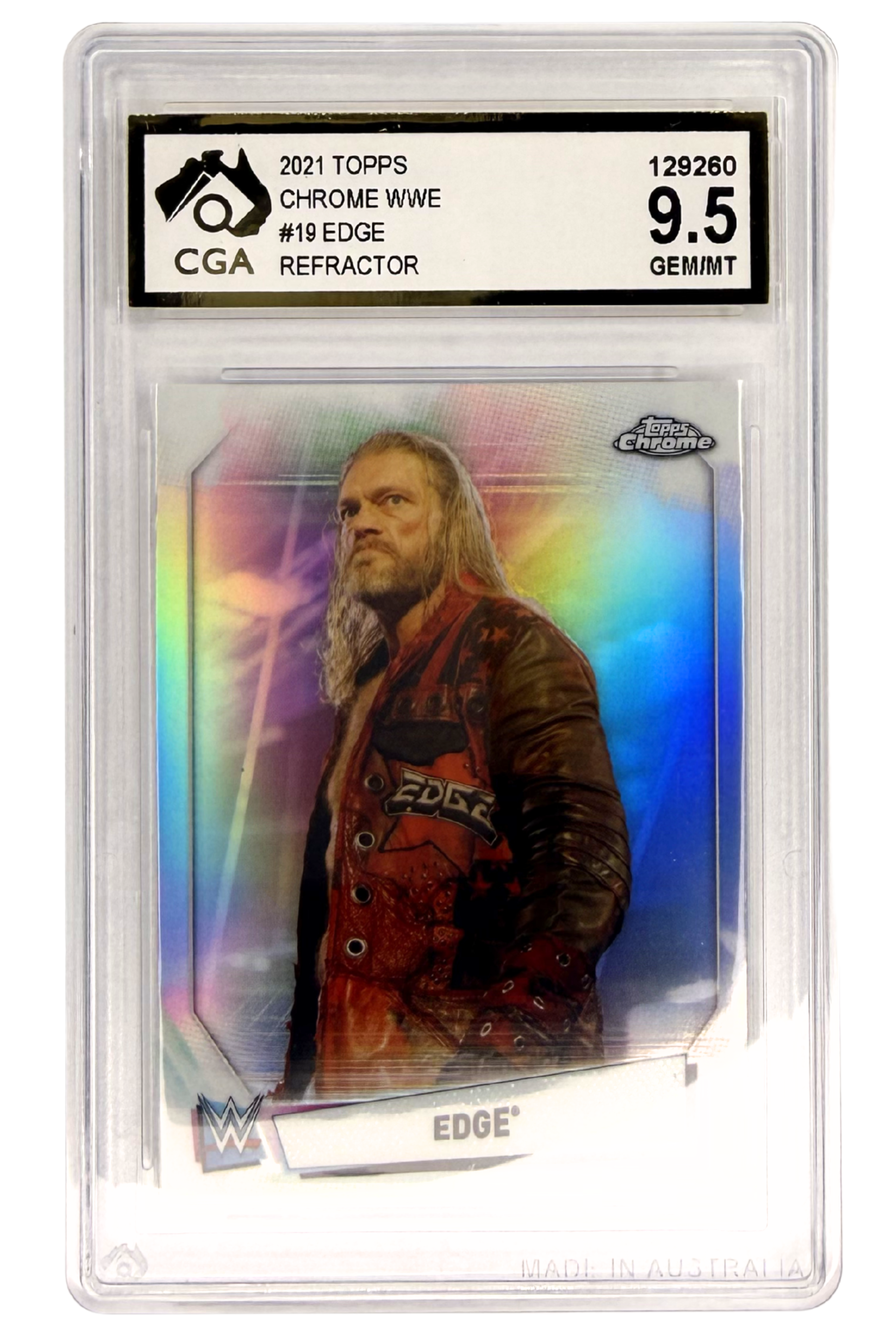 GRADED 9.5 Edge - 2021 Topps Chrome WWE #19