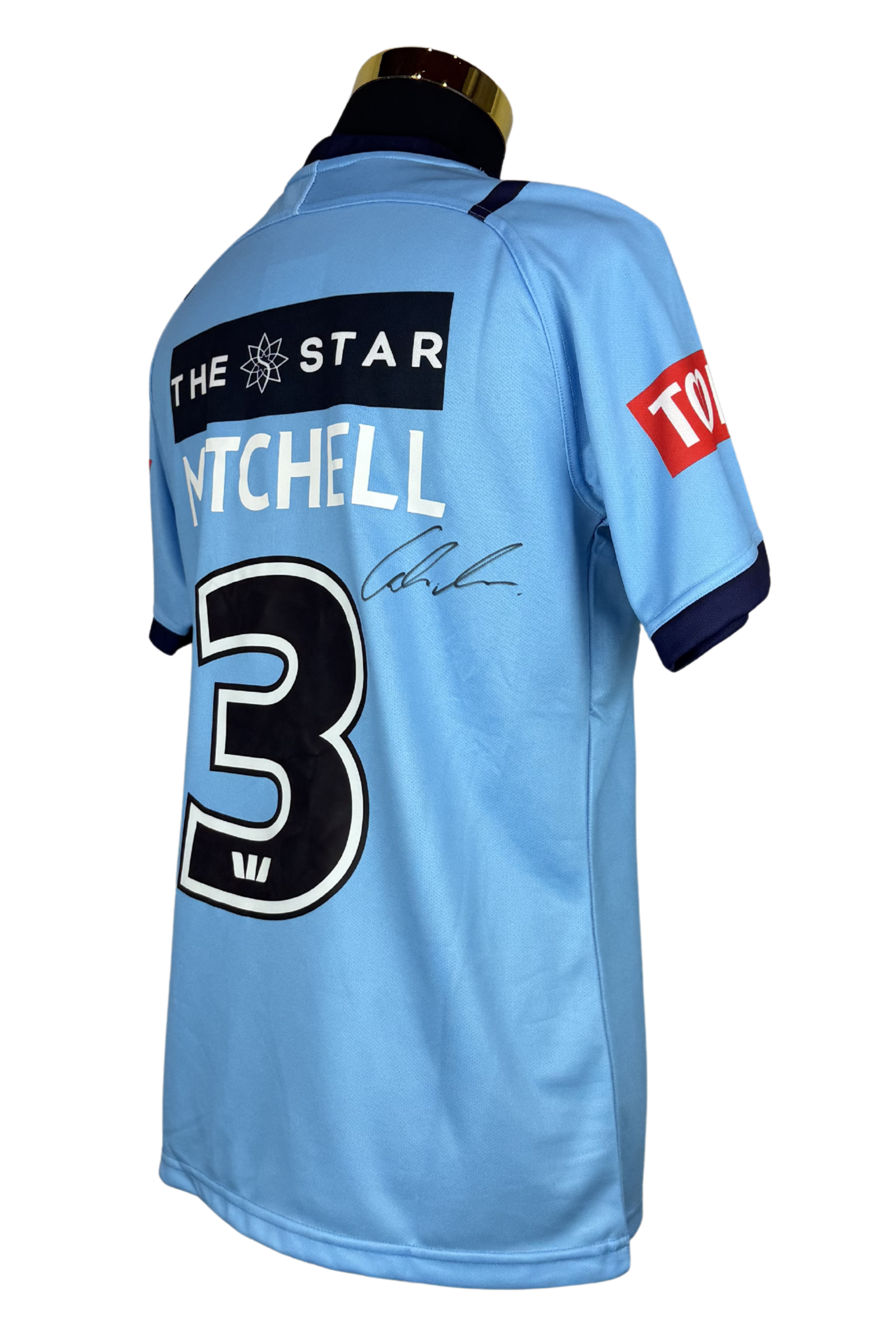 SIGNED Latrell Mitchell - NSW Blues Origin Jersey