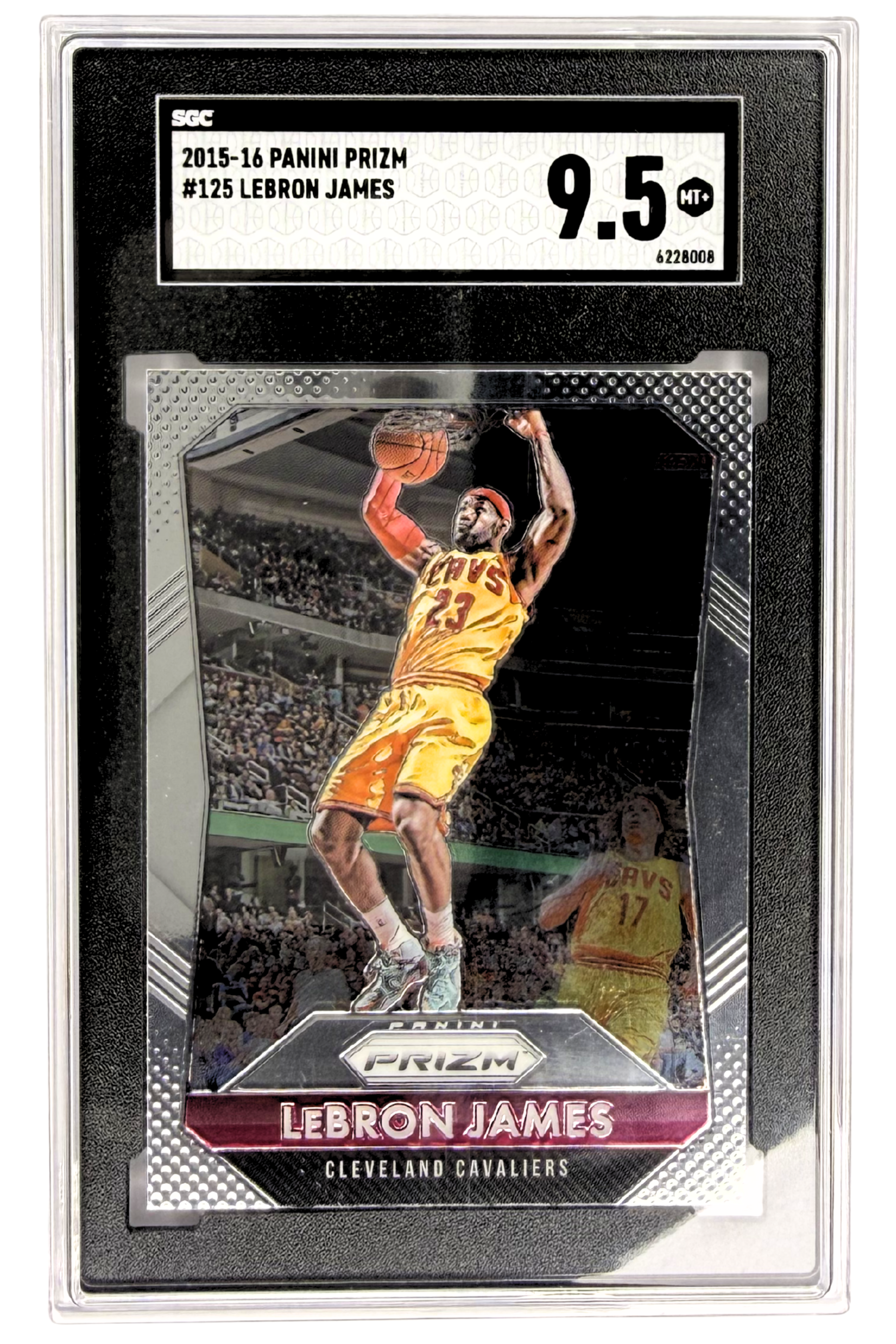 GRADED 9.5 Lebron James - 2015-16 Panini Prizm #125