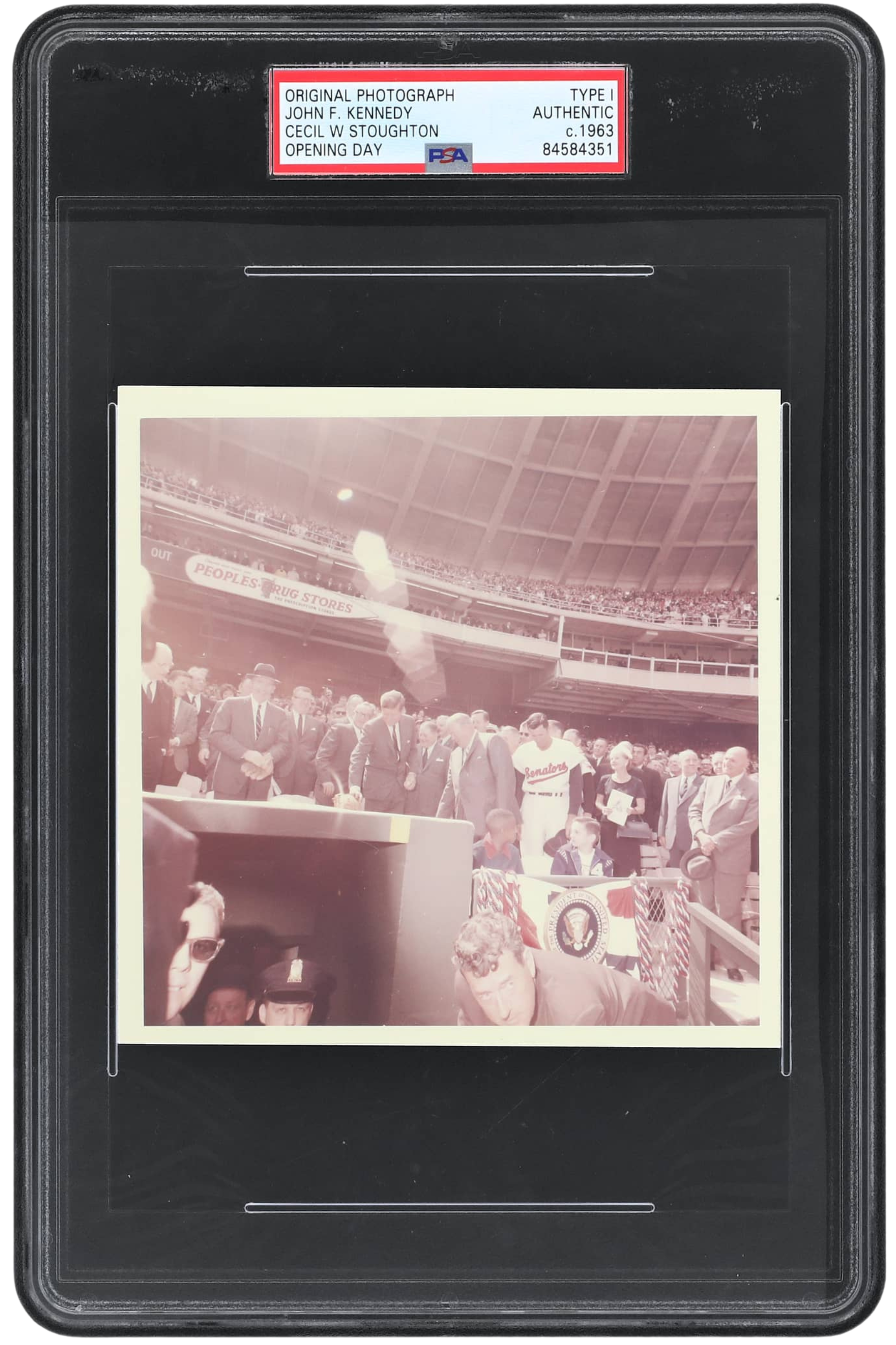 TYPE 1 1963 John F. Kennedy - Original Photo by White House Photographer Cecil W. Stoughton