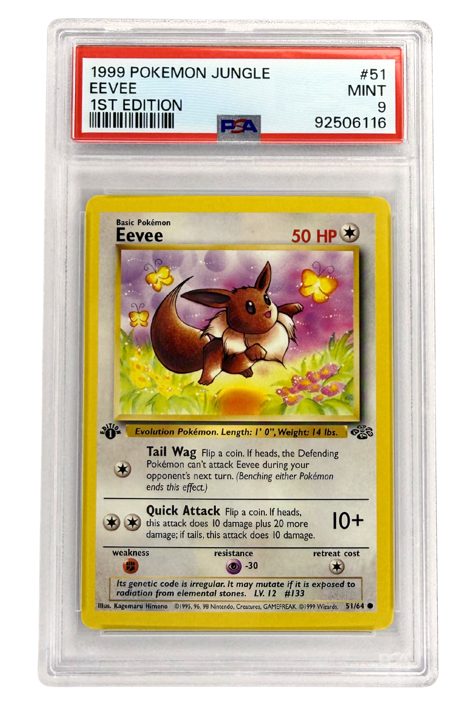 GRADED 9.0 Eevee - Jungle #51 of #64