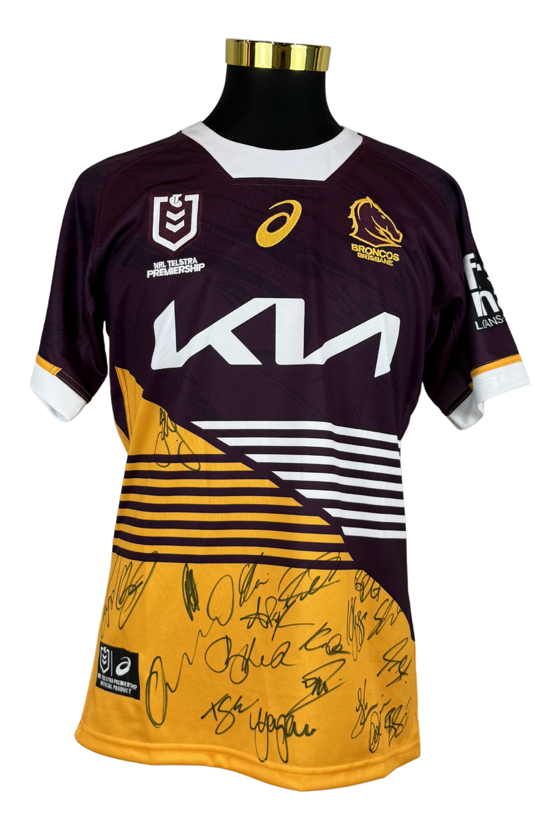 SIGNED Brisbane Broncos Jersey - Premiership Team