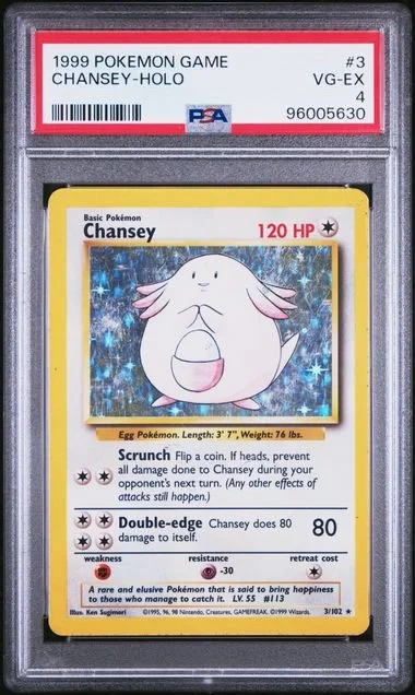 GRADED 4.0 HOLO Chansey - Base Set Unlimited #3 of #102