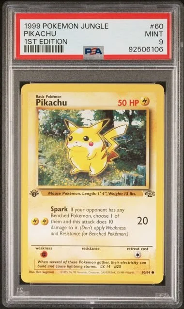 GRADED 9.0 Pikachu - Jungle #60 of #64