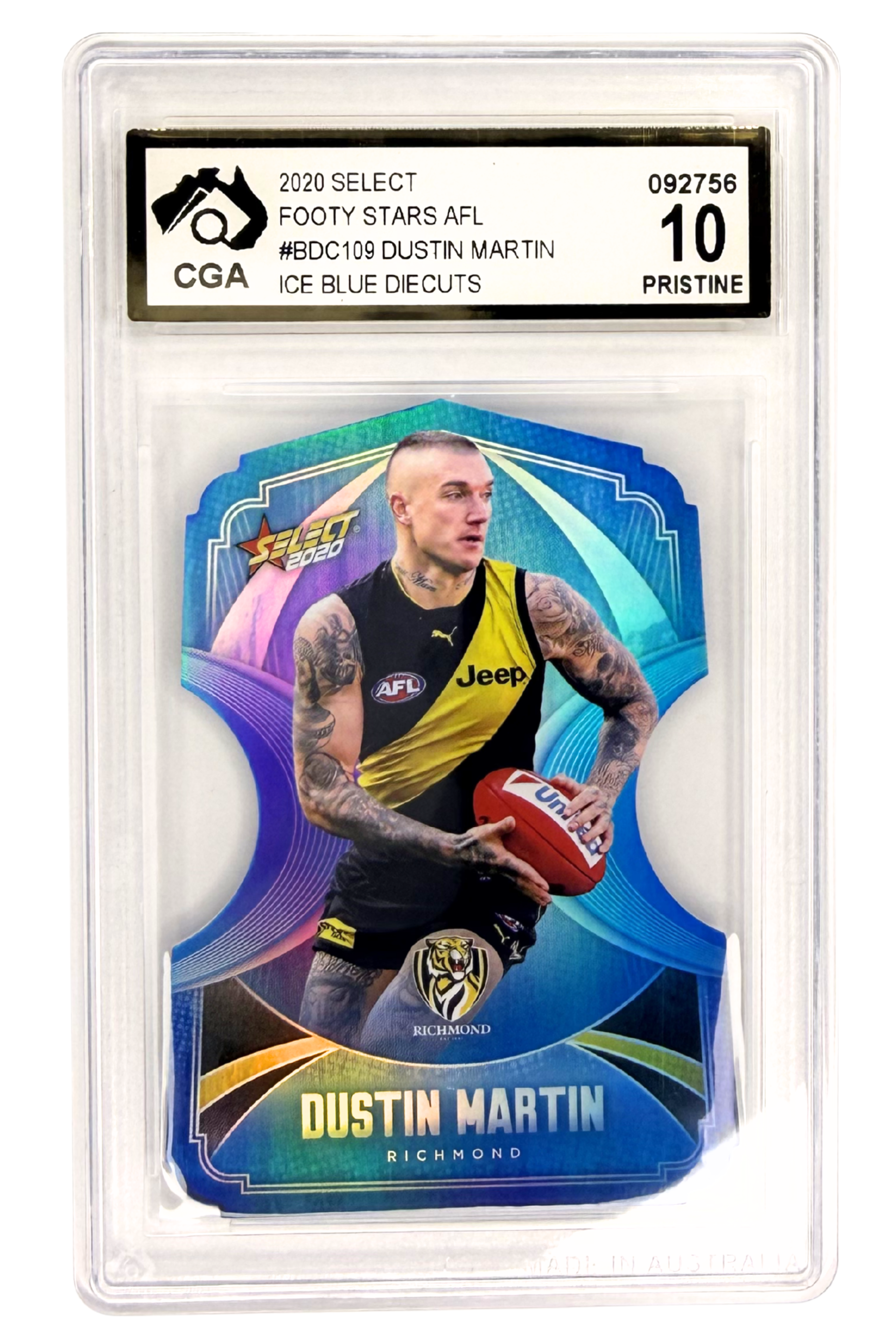 GRADED 10 Dustin Martin - 2020 Select Footy Stars #BDC109
