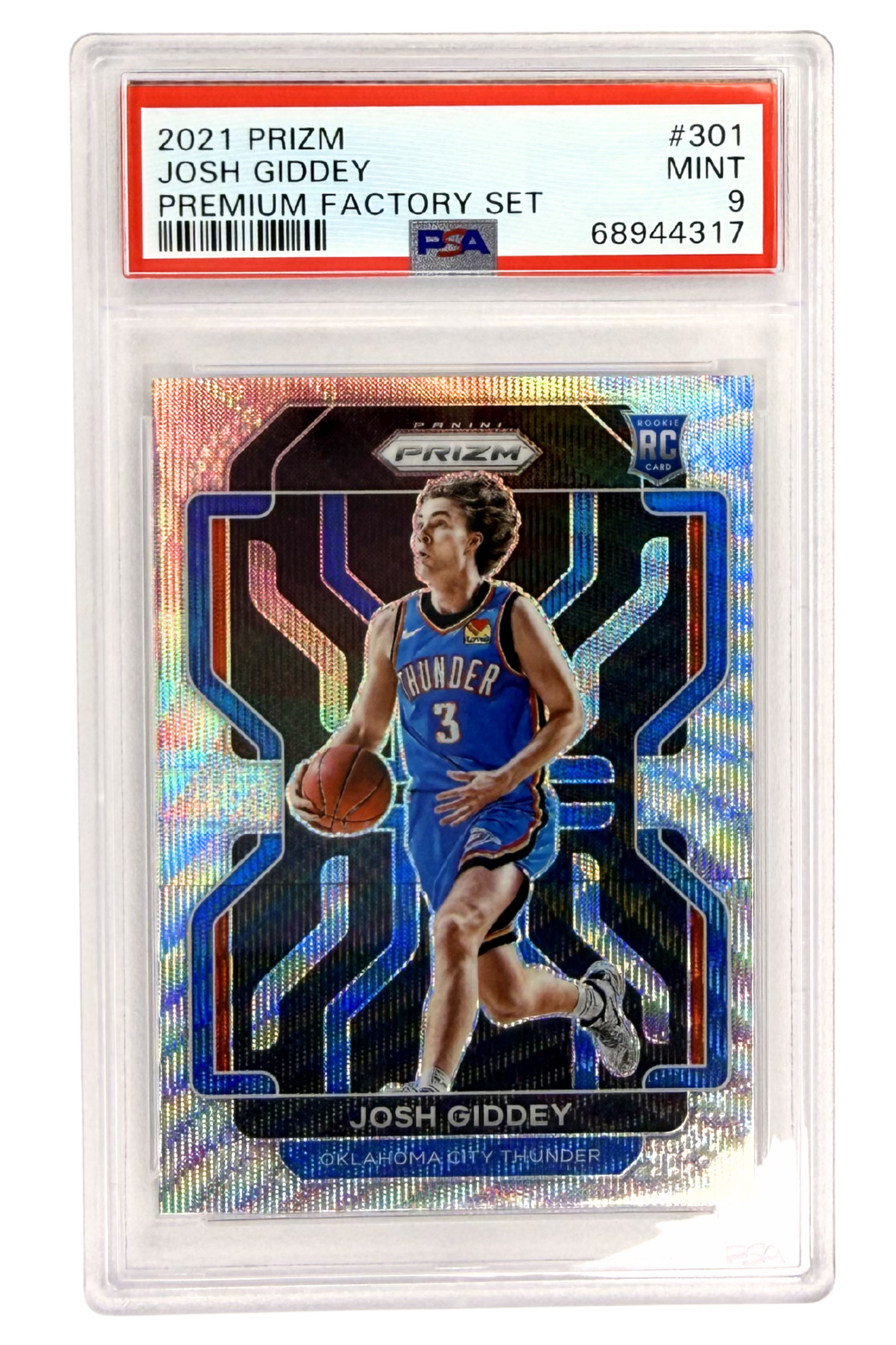 GRADED 9.0 Josh Giddey - 2021 Panini Prizm #301