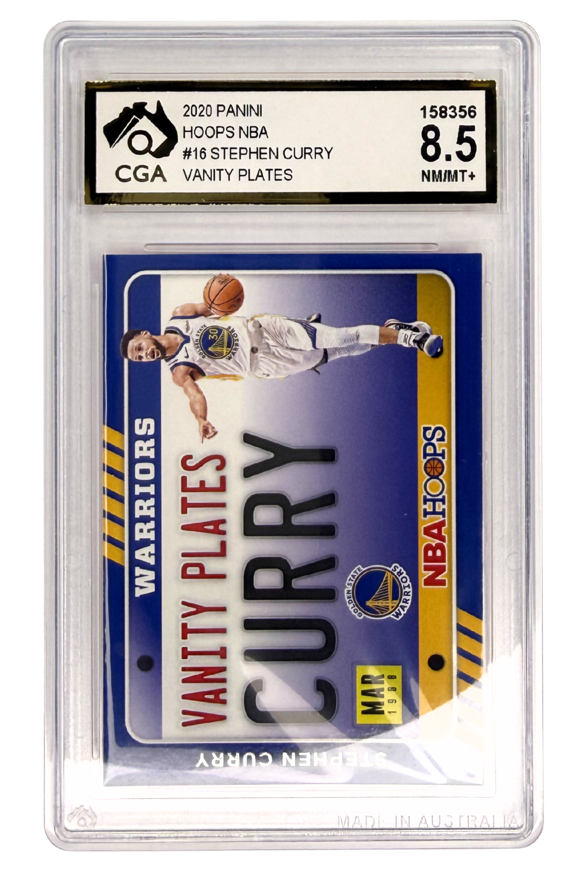 GRADED 8.5 Stephen Curry - 2020 Panini Hoops #16