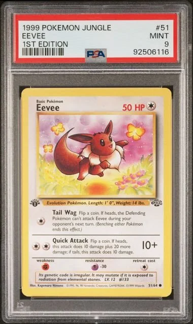 GRADED 9.0 Eevee - Jungle #51 of #64