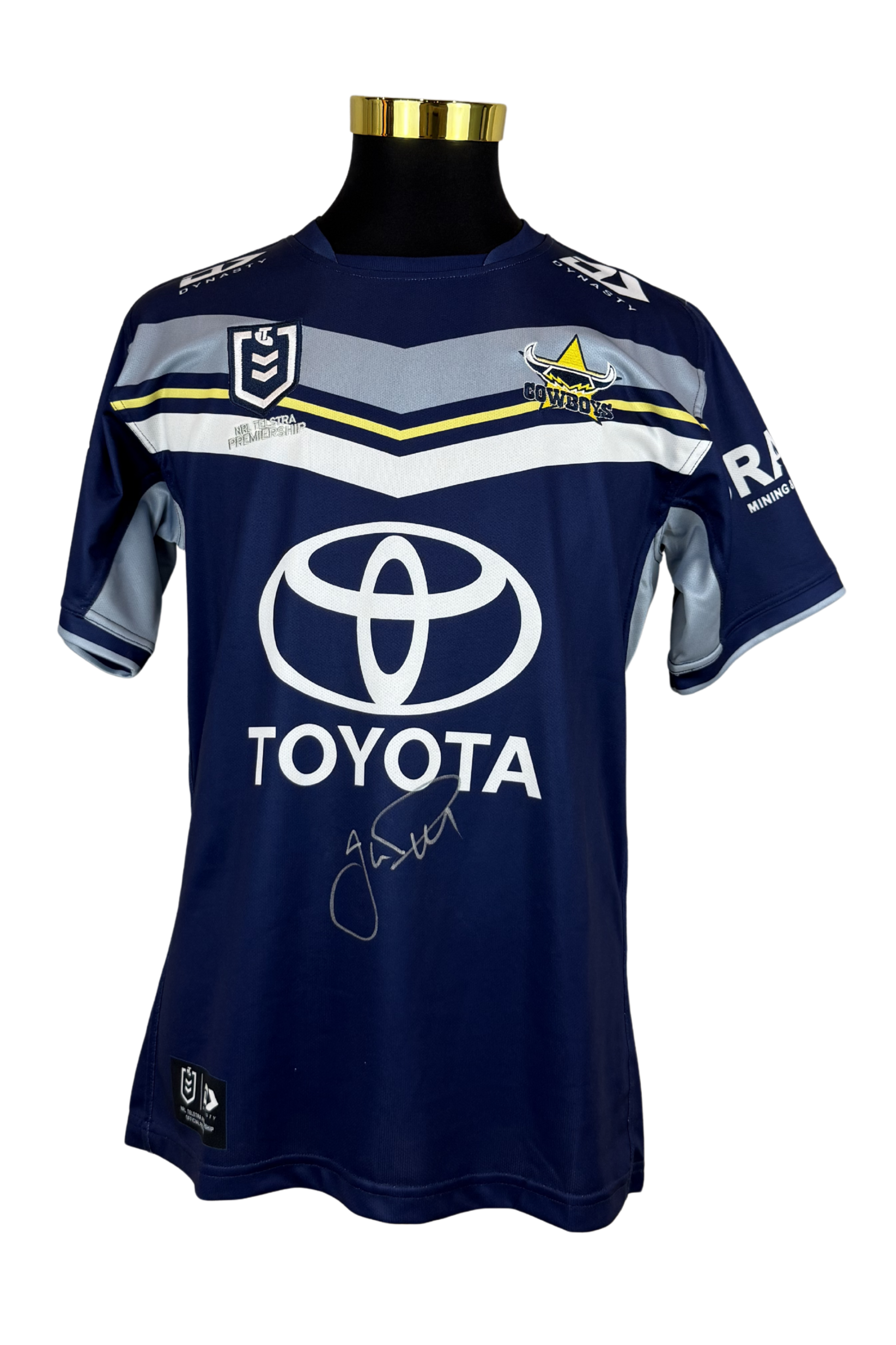 Front of Jason Taumalolo Signed North Queensland Cowboys NRL Jersey