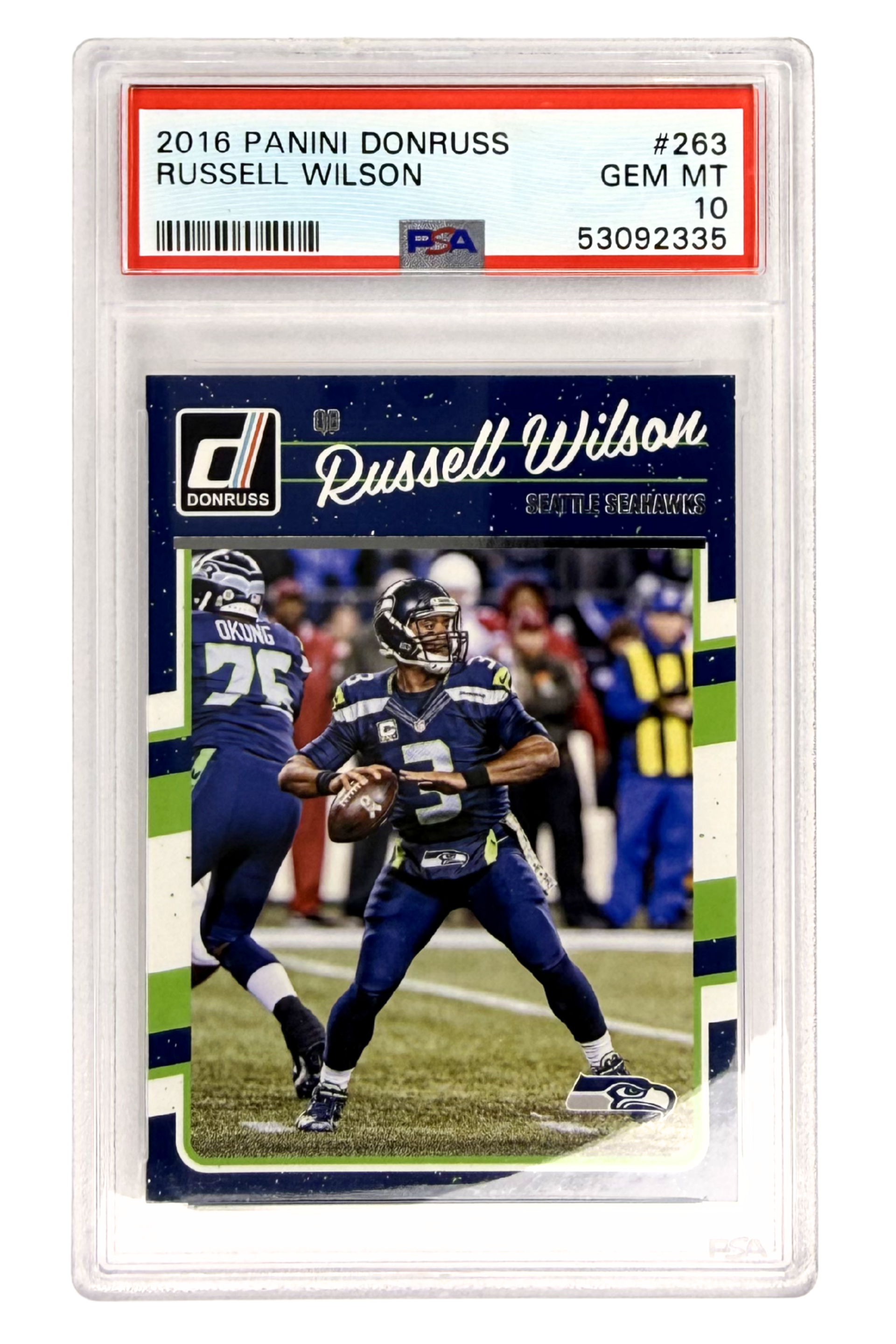 GRADED 10 Russell Wilson - 2016 Panini Donruss #263