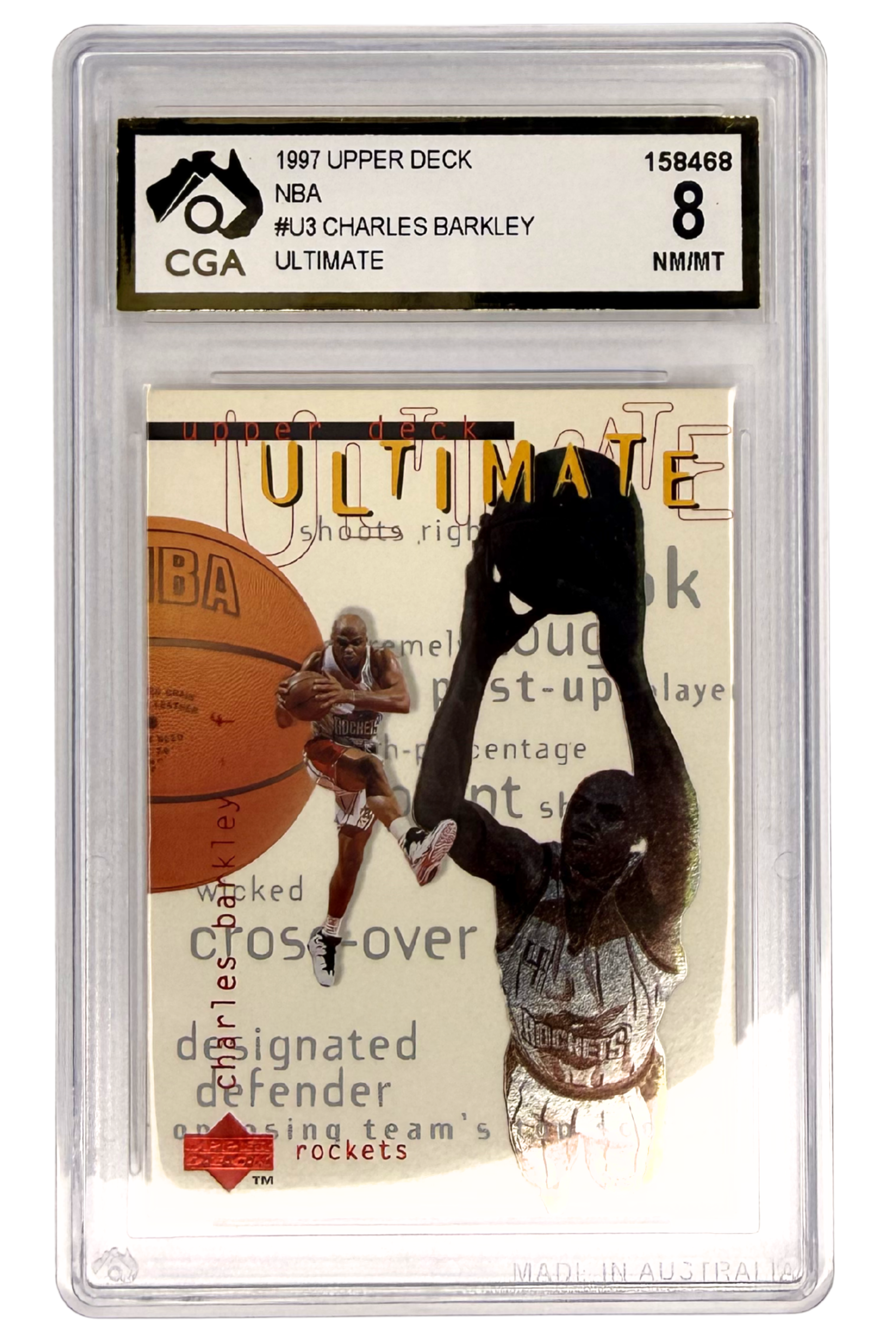 GRADED 8.0 Charles Barkley - 1997 Upper Deck #U3