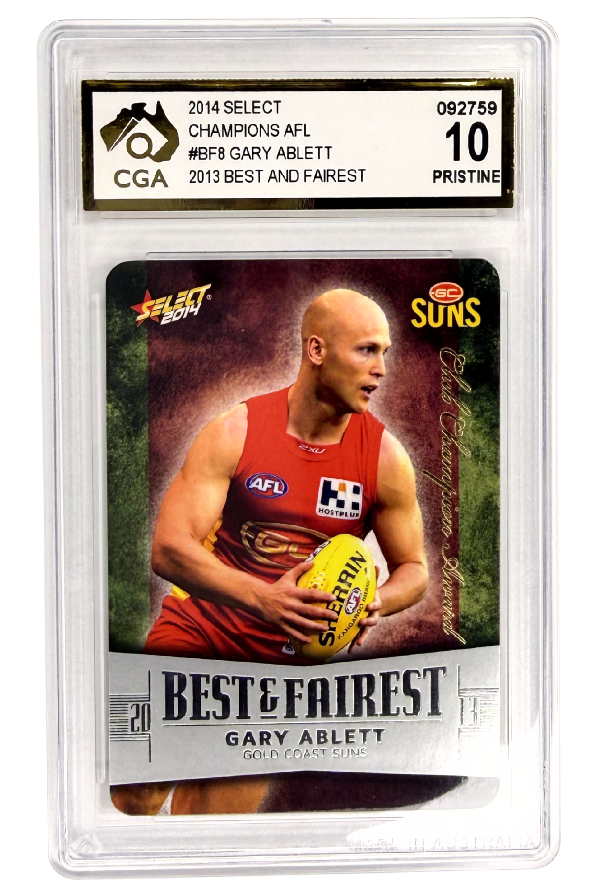 GRADED 10 Gary Ablett Jnr - 2014 Select Champions #BF8