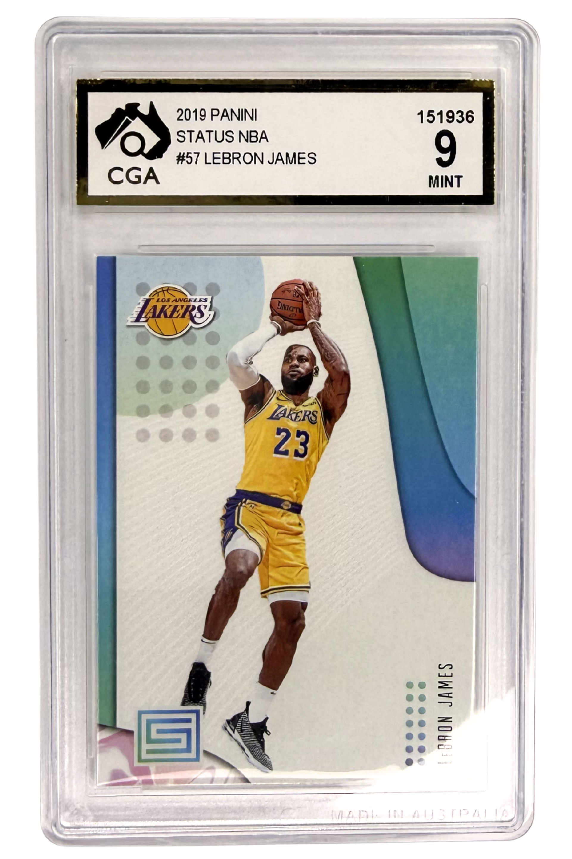 GRADED 9.0 LeBron James - 2019 Panini Status #57