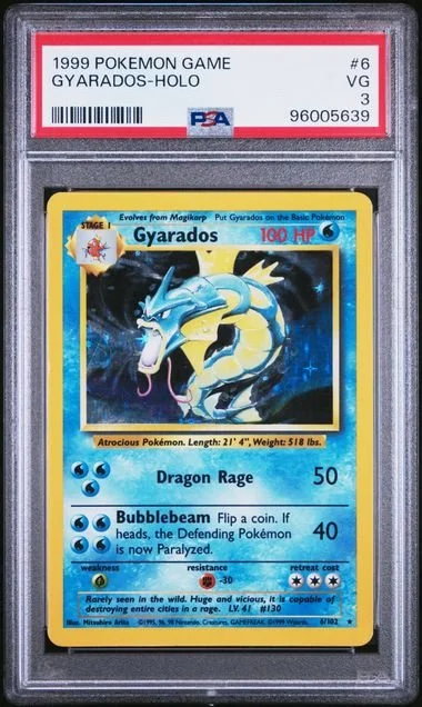 GRADED 3.0 HOLO Gyarados - Base Set Unlimited #6 of #102
