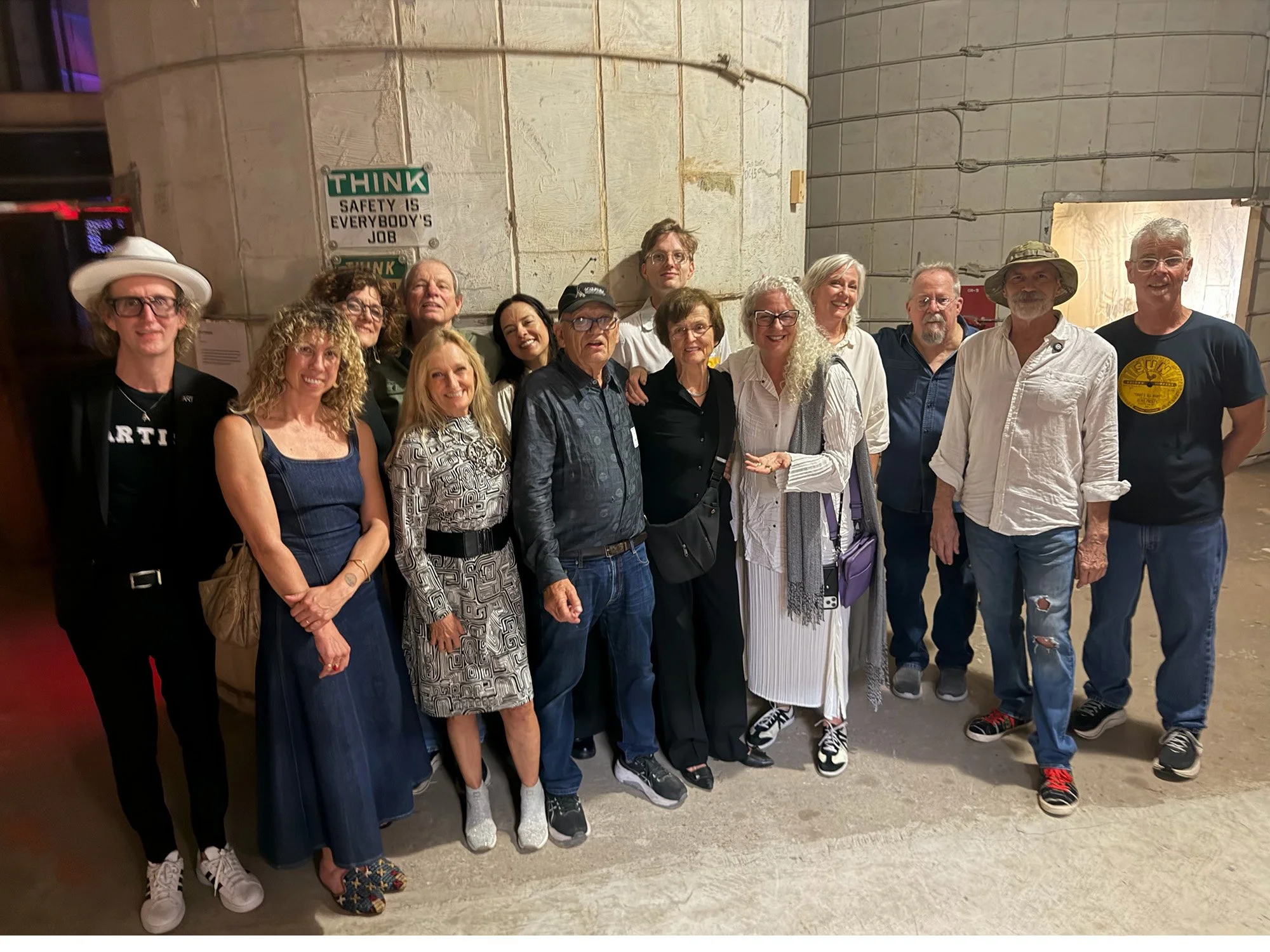 Curator Volker Eisele & Ute Eisele (front center) & artists (left to right): Alton DuLaney, Alicia Eggert, Gladys Poorte, Amy Scofield, Ed Wilson, Zulma Vega, Tom Bandage, Margo Sawyer, Mary Magsamen, Steve Murphy, Steve Brudniak, Tim Glover