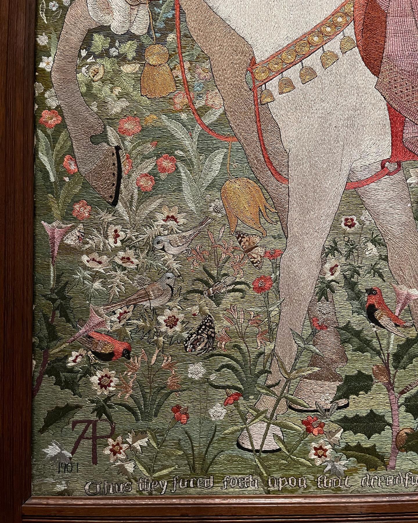 Visit to the @nationalmuseumsscotland or how the trail of William Burges led to Phoebe Traquair!

Photos 1-2: embroidered tapestry by Phoebe Traquair
Photos 3-5: piano decorated by Phoebe Traquair
Photo 6: ceramics designed by William Burges

#phoebe