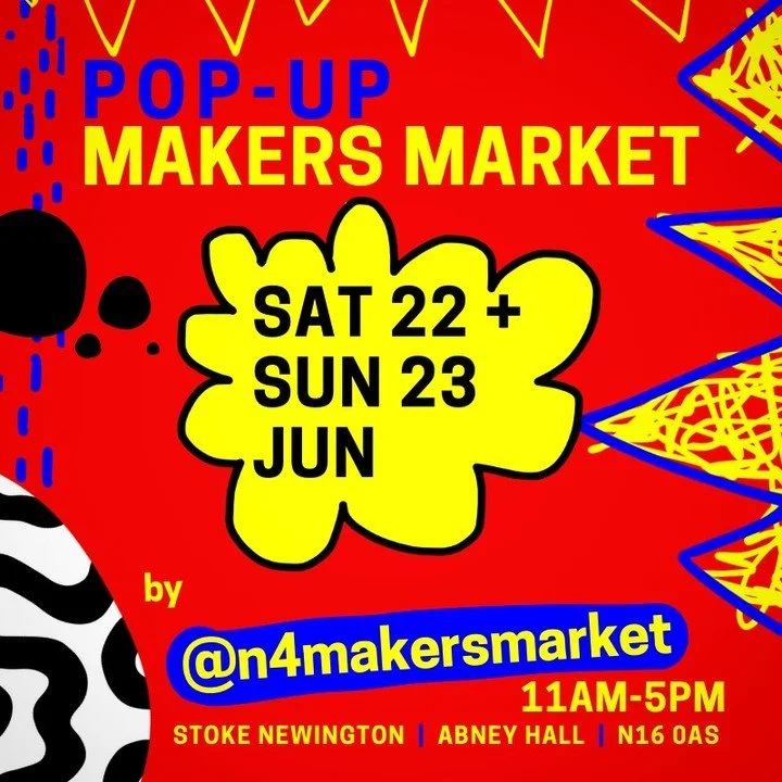 Market alert!

I will be returning to Stoke Newington this June, with a full selection of my precious wares. I might even have a new commission ready by that point...

MONTHLY POP-UP by @n4makersmarket:
⭐️ 60+ EXHIBITORS
⭐️ GOOD MUSIC
⭐️ DOG-FRIENDLY